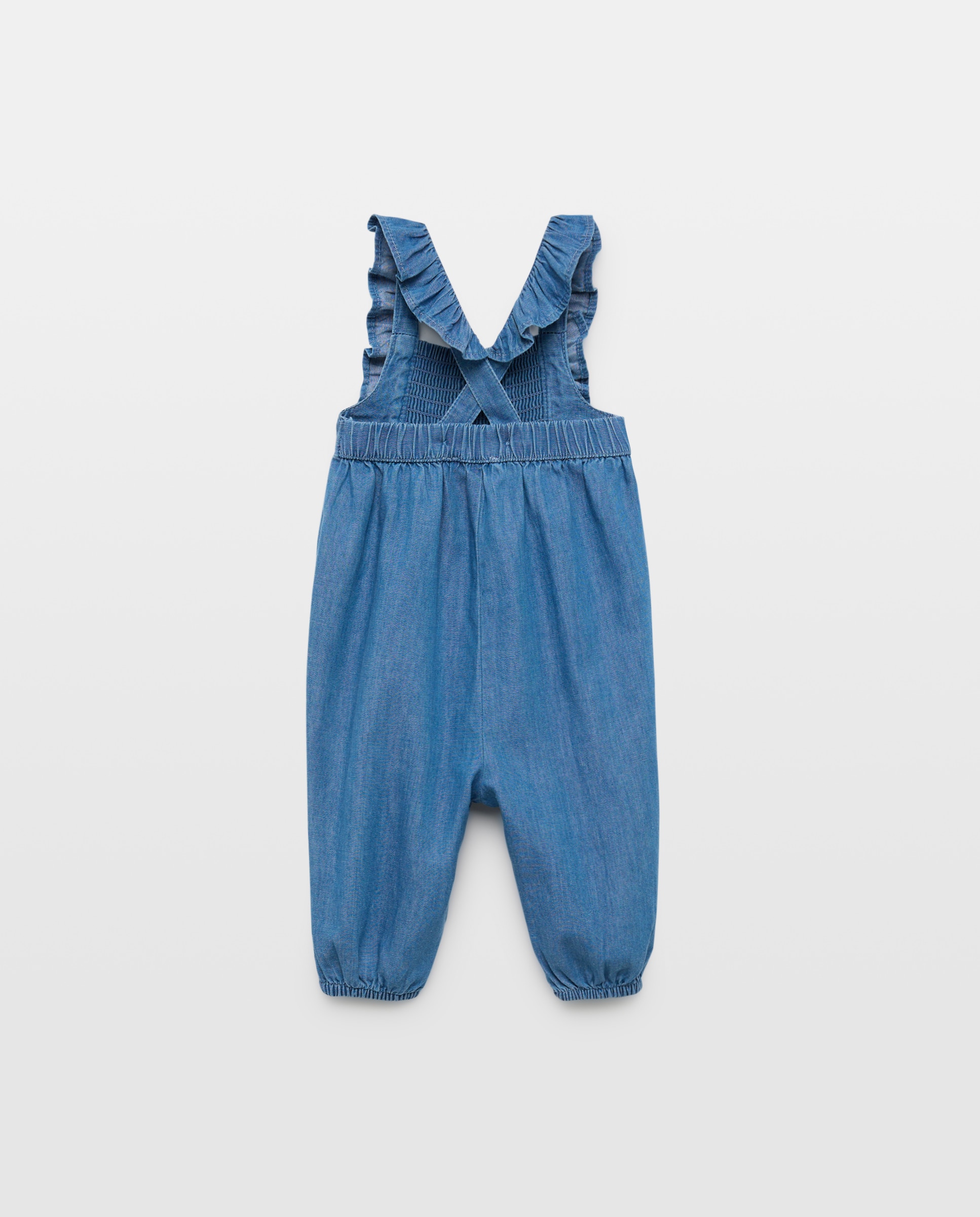 Jardineiras de Chambray de Bebé 400 Azul-2