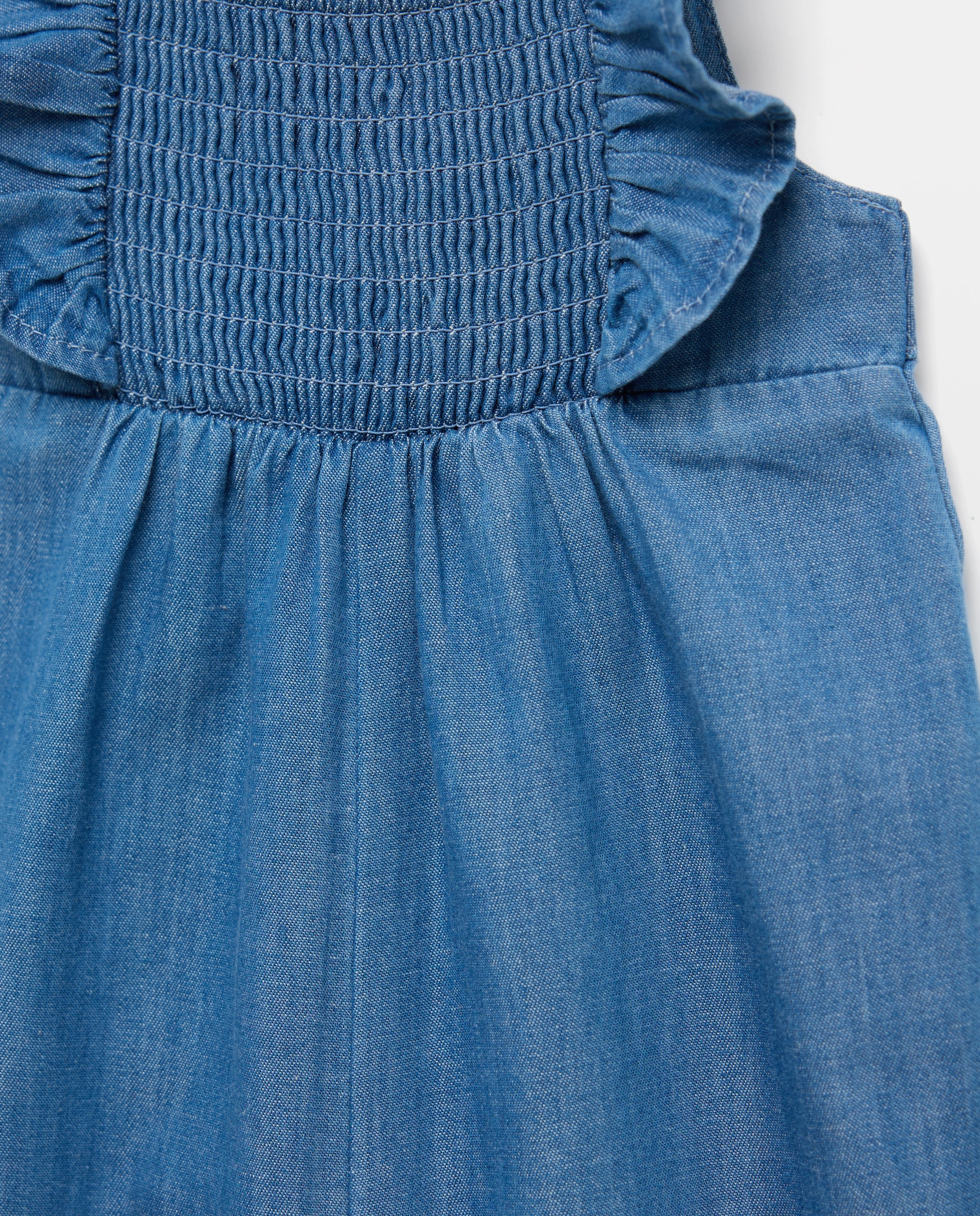 Jardineiras de Chambray de Bebé 400 Azul-3
