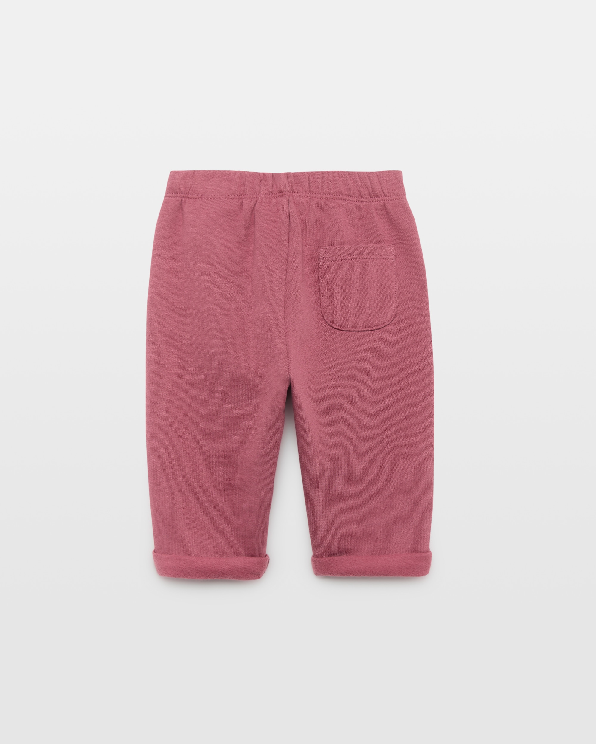 Calças de Felpa Lisa de Bebé com Laço com Adorno Baby El Corte Inglés 230 Rosa Escuro-2