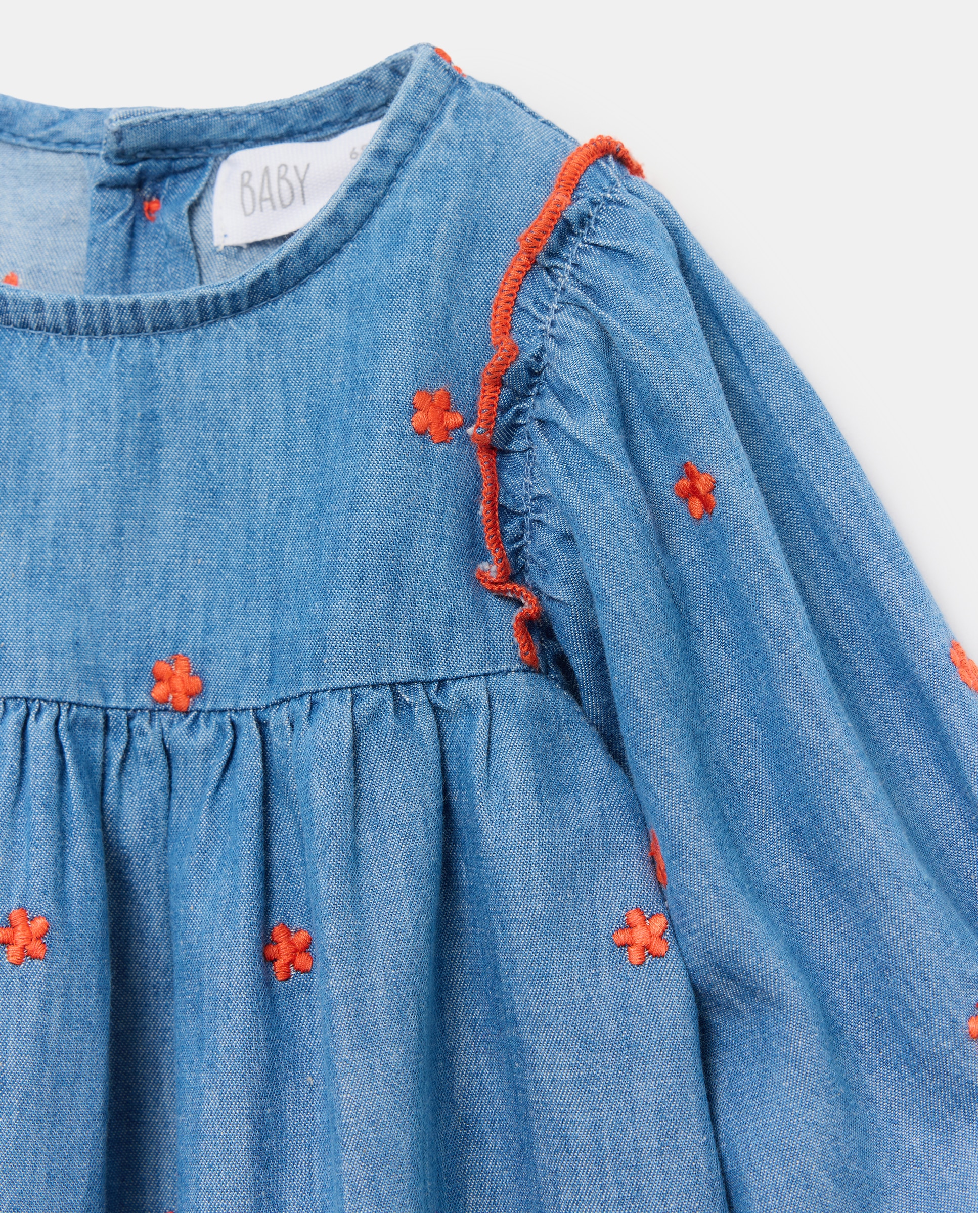 Vestido manga larga de bebé - Baby El Corte Inglés - Azul marino Azul marino-3