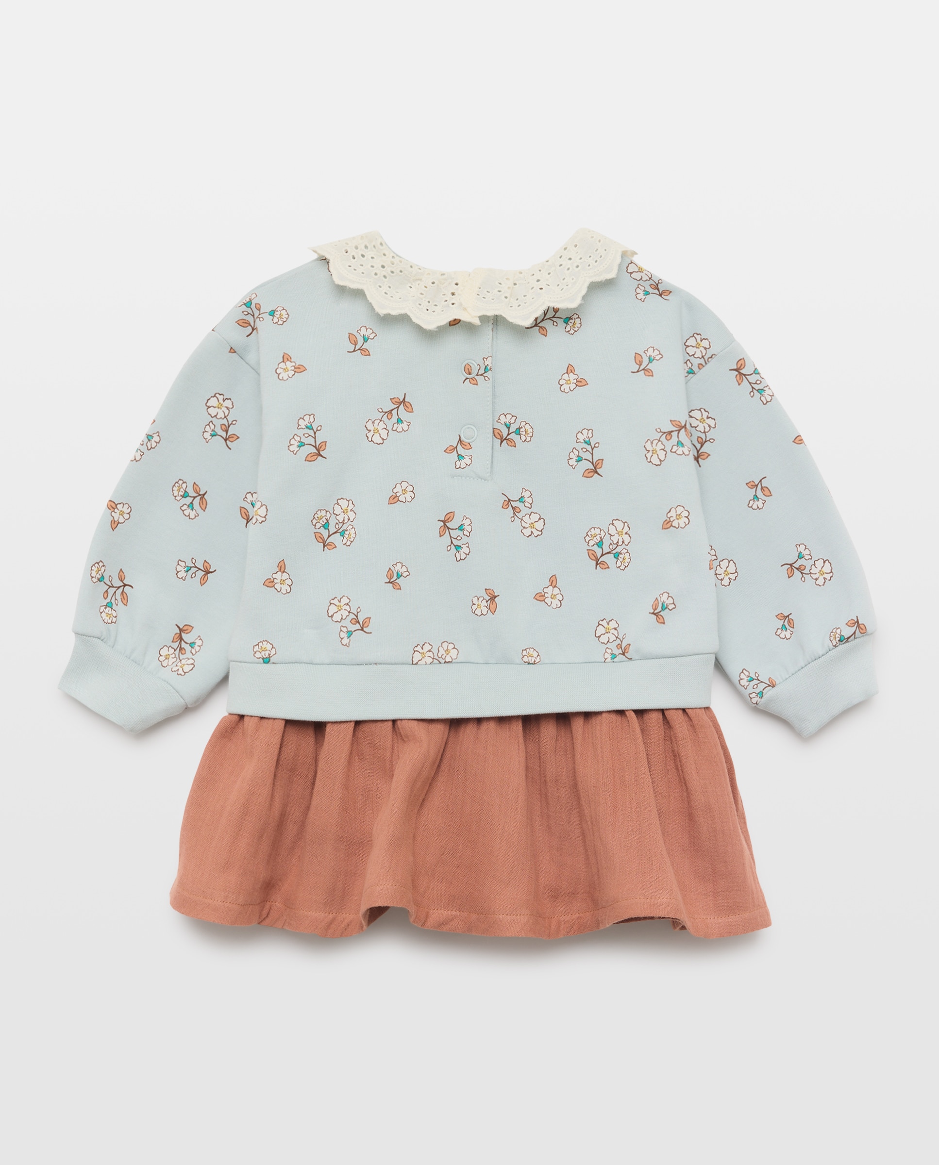 Vestido de Bebé com Estampado de Fantasia Baby El Corte Inglés Verde-2
