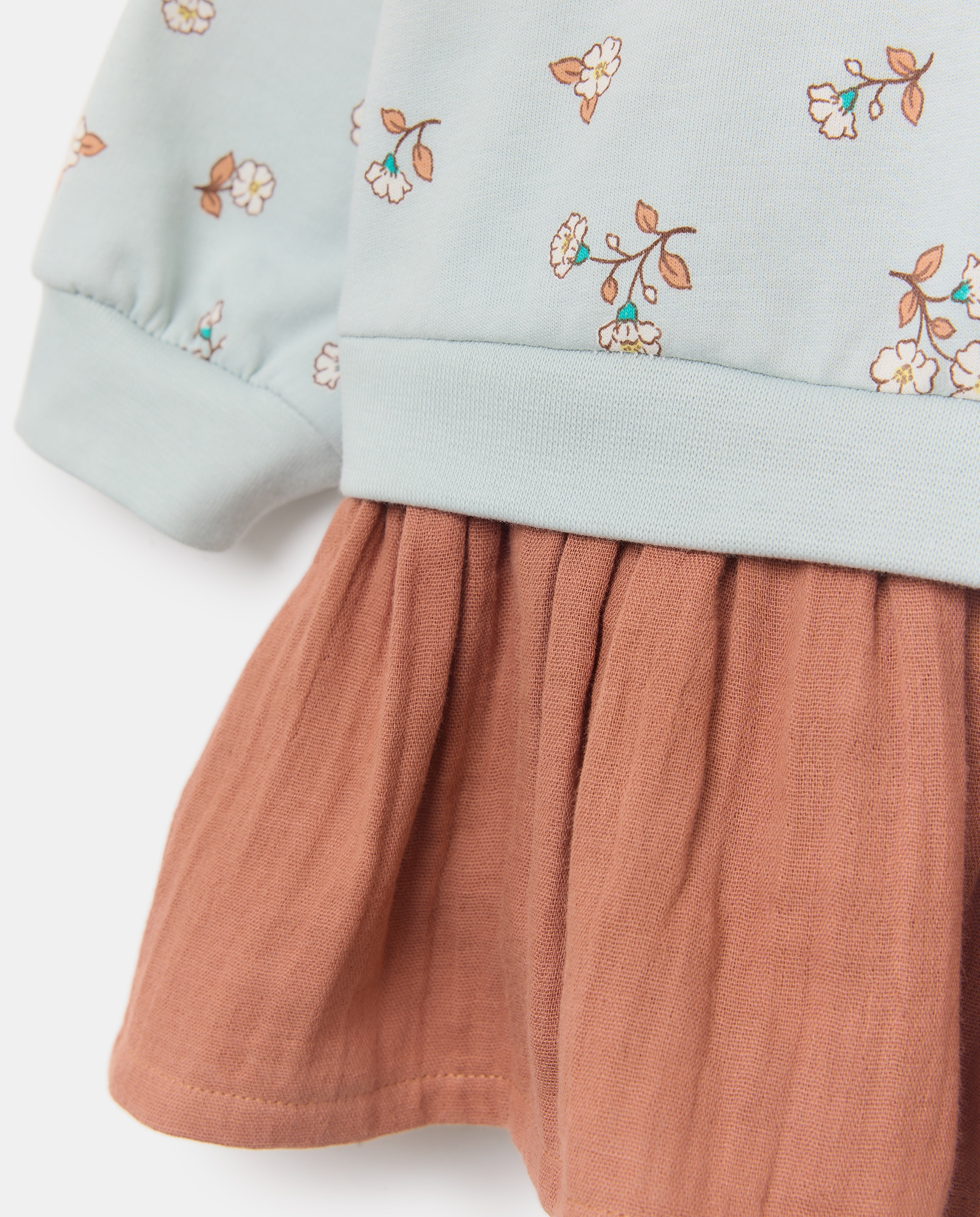 Vestido de Bebé com Estampado de Fantasia Baby El Corte Inglés Verde-3