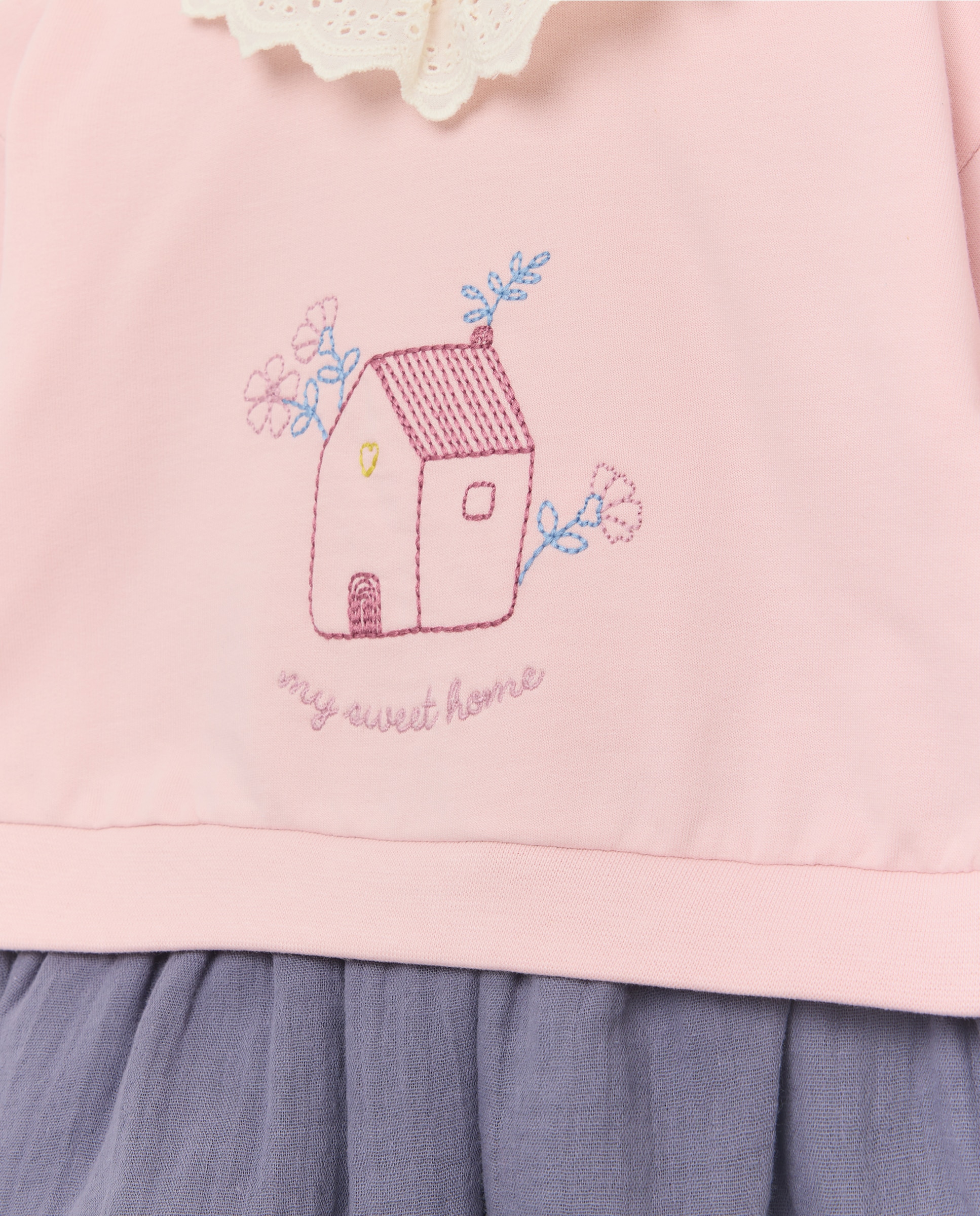 Vestido de Bebé com Estampado de Fantasia Rosa-3