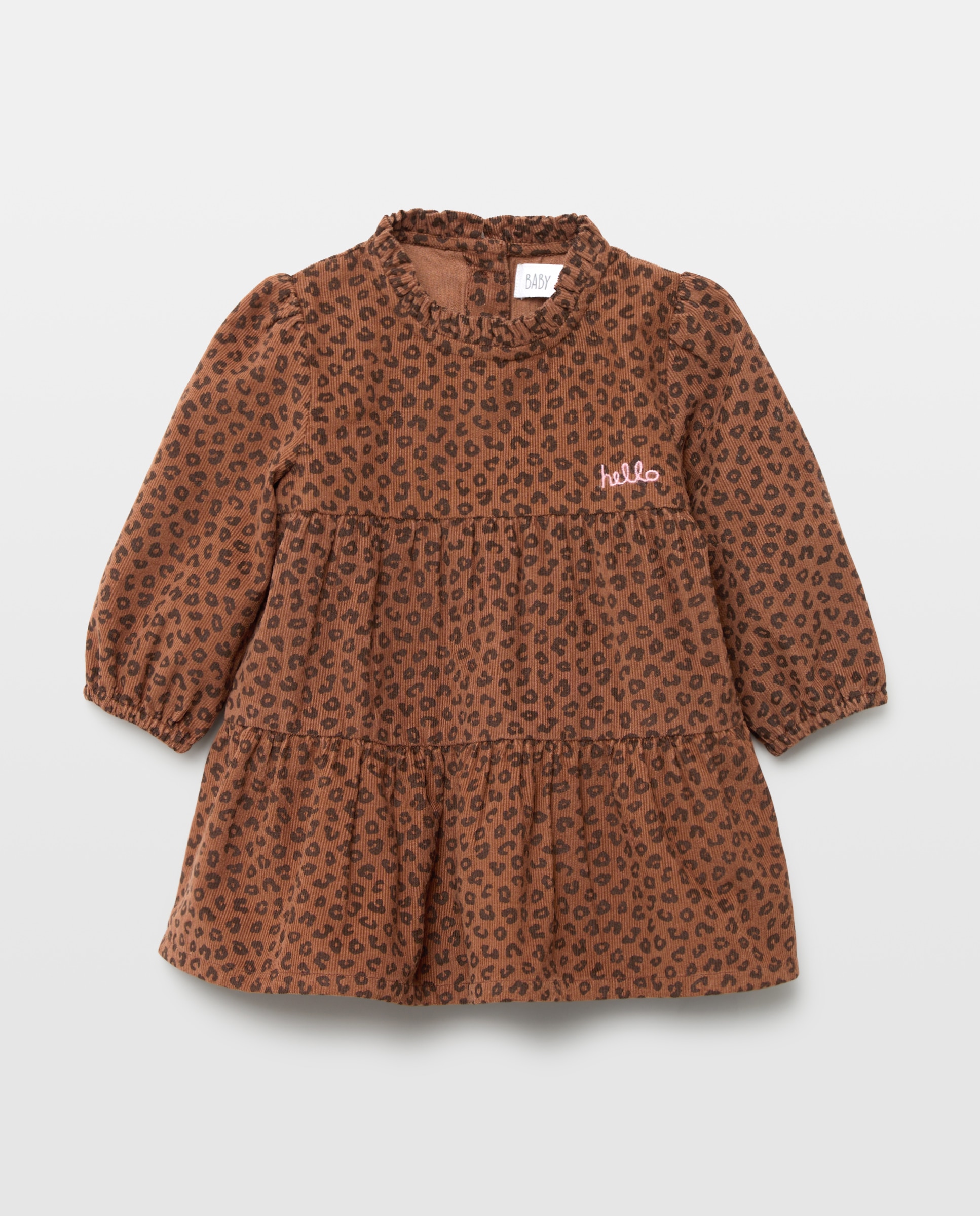 Imagen 0 de Vestido manga larga micropana de bebé Camel