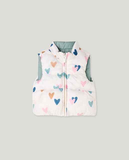 Imagem 0 de Colete Estampado Reversível de Bebé