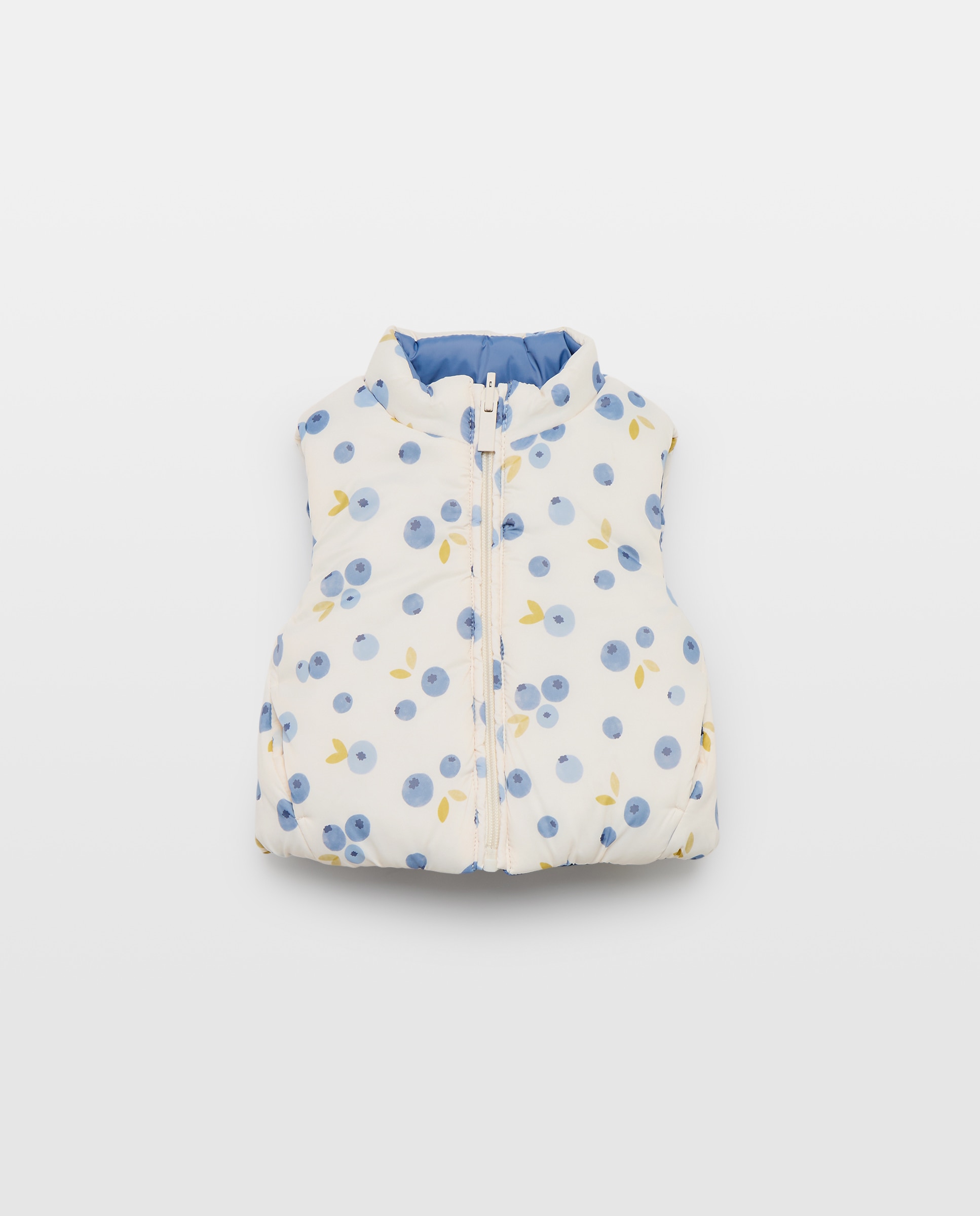 Imagen 0 de Chaleco de bebé liso reversible Azul marino