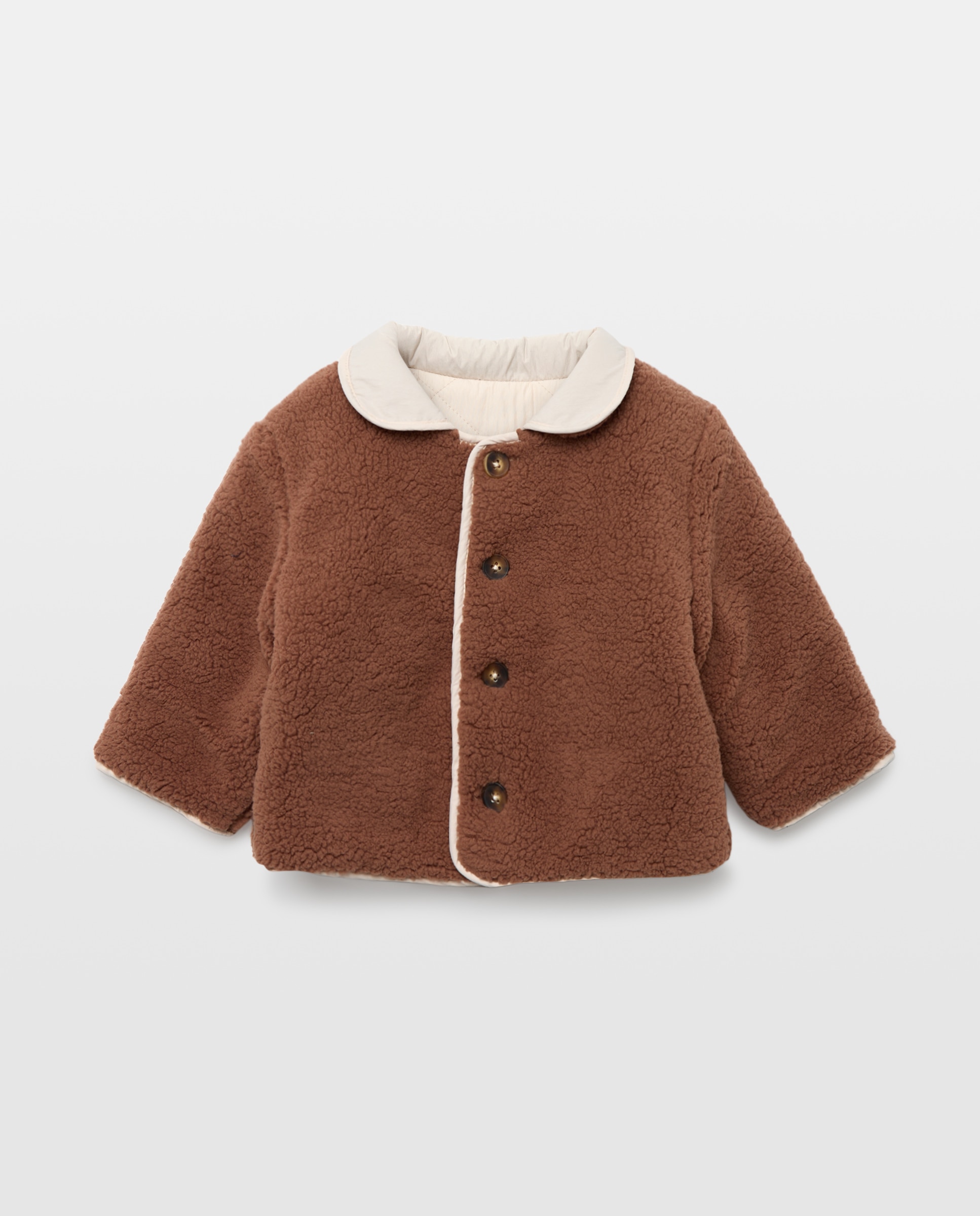 Parka de borreguito reversible de bebé - Baby El Corte Inglés - Marrón Marrón-1