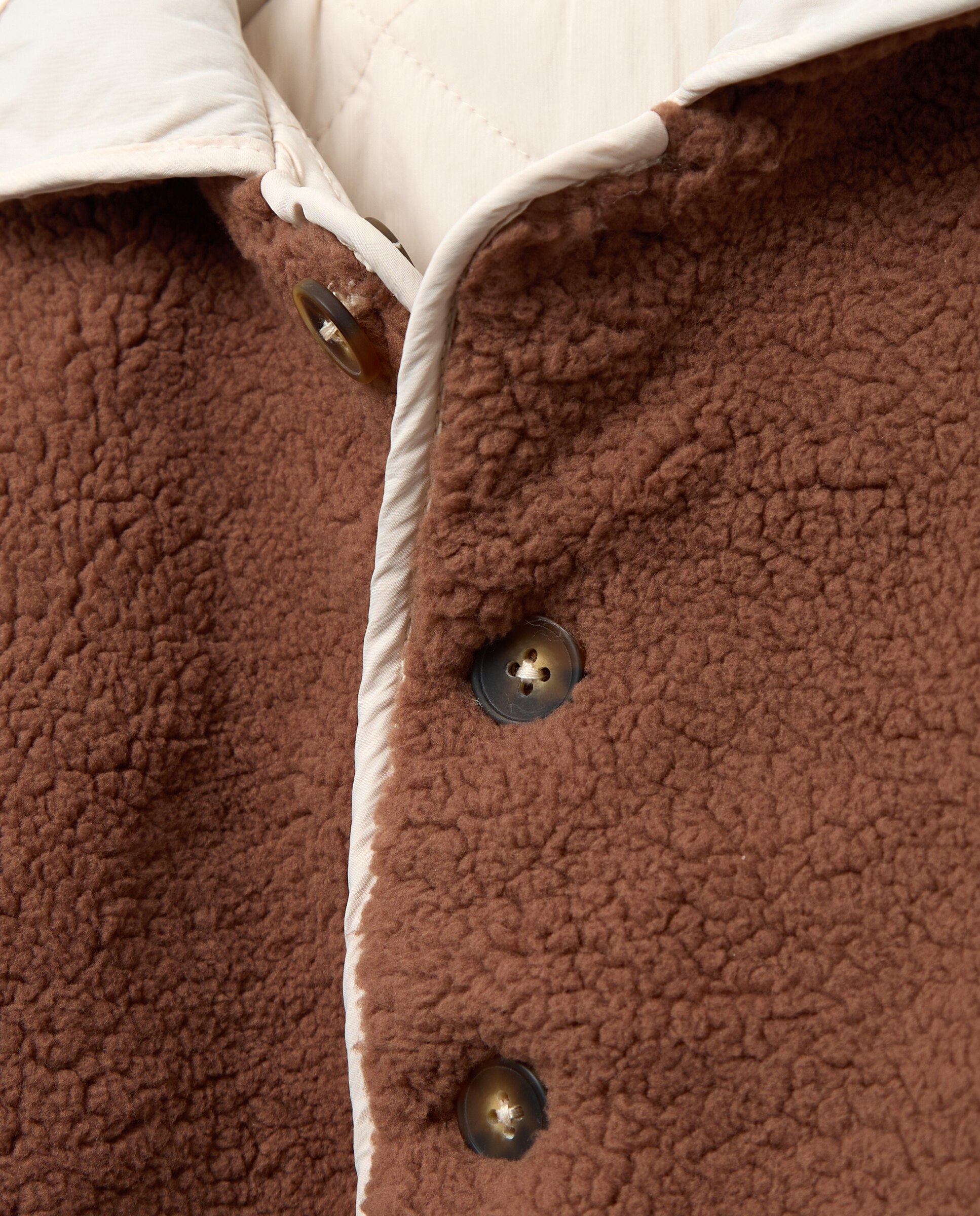 Parka de borreguito reversible de bebé - Baby El Corte Inglés - Marrón Marrón-3