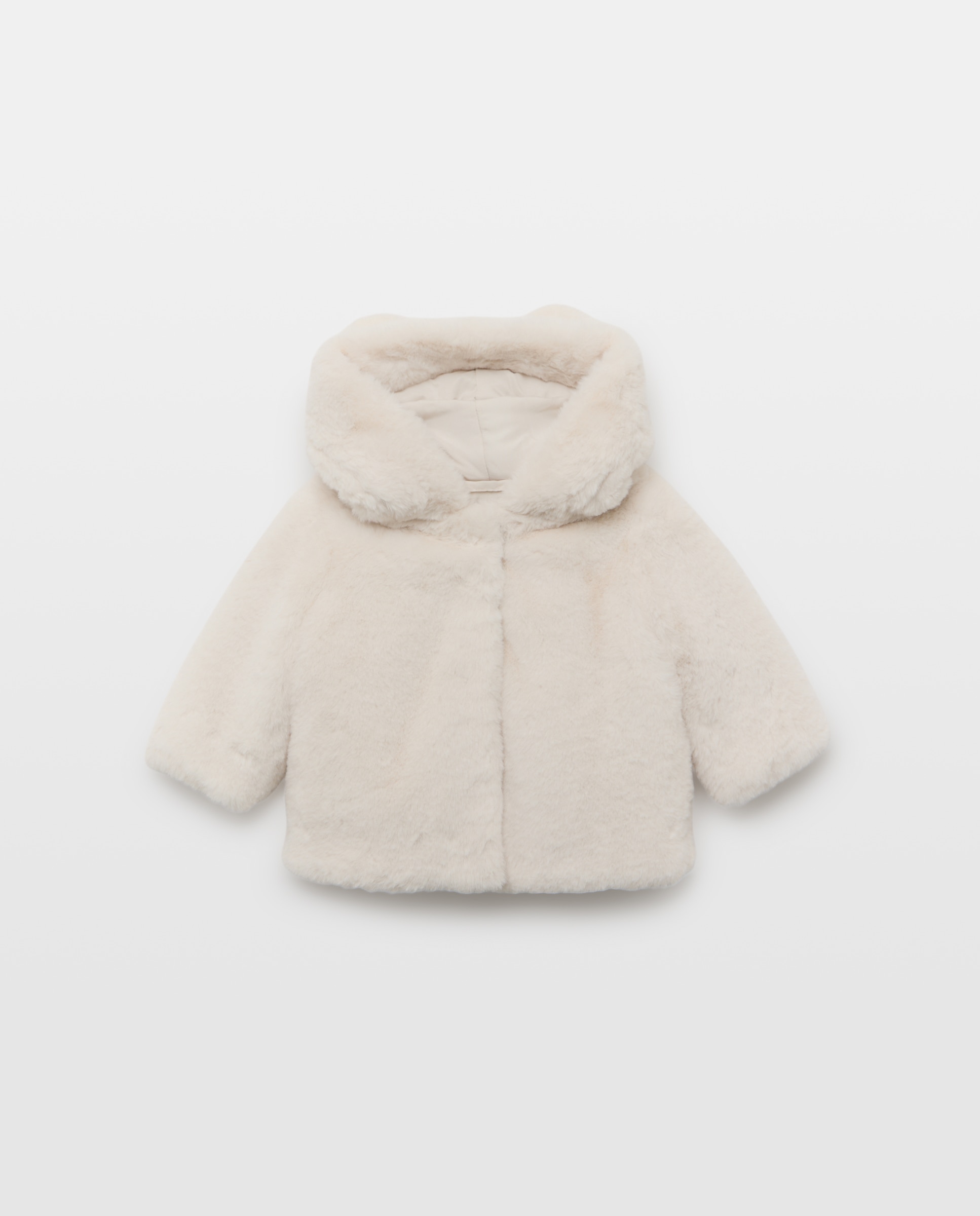 Imagen 1 de Abrigo pelito liso de bebé - Baby El Corte Inglés - 120 Crudo 120 Crudo