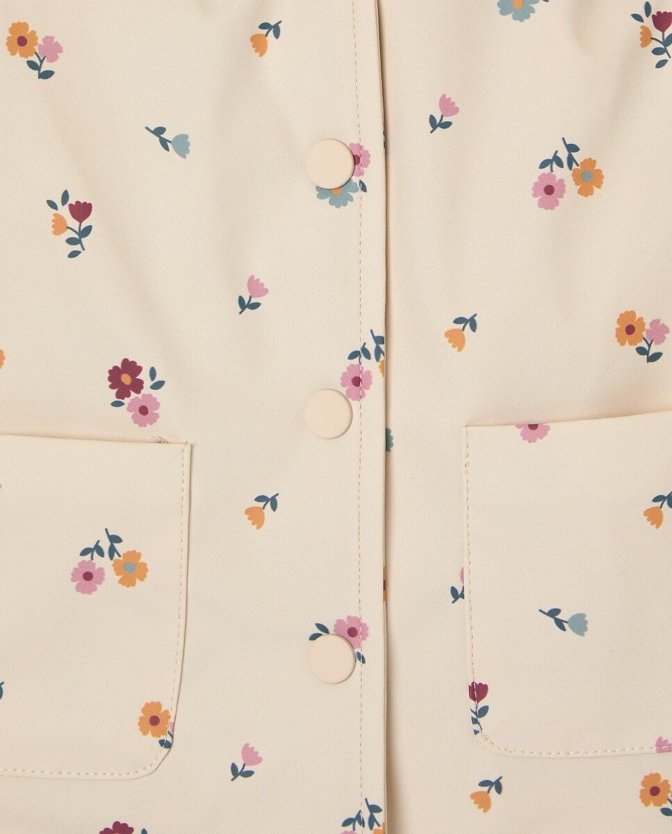 Impermeável Engomado Ligeiro Liso de Bebé 850 Pedra-3