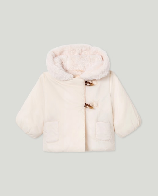 Imagem 0 de Parka Grossa de Bebé com Capuz e Alamares
