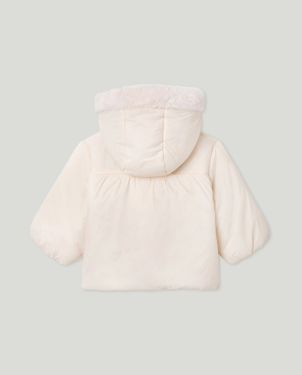 Parka Grossa de Bebé com Capuz e Alamares 850 Pedra-2