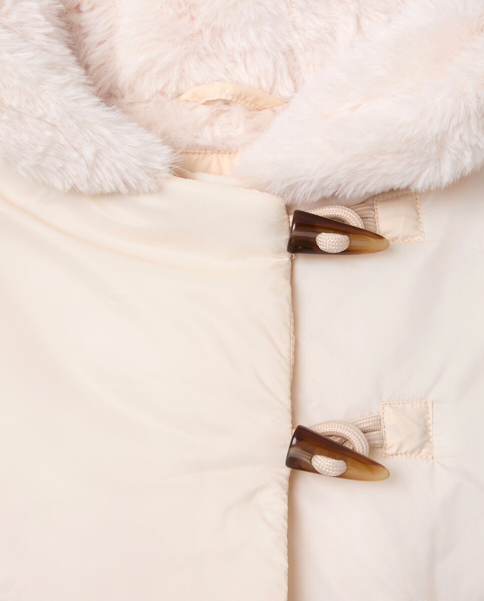 Parka Grossa de Bebé com Capuz e Alamares 850 Pedra-3