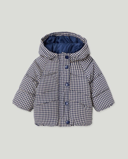Imagem 0 de Sobretudo Acolchoado Grosso de Bebé com Vichy
