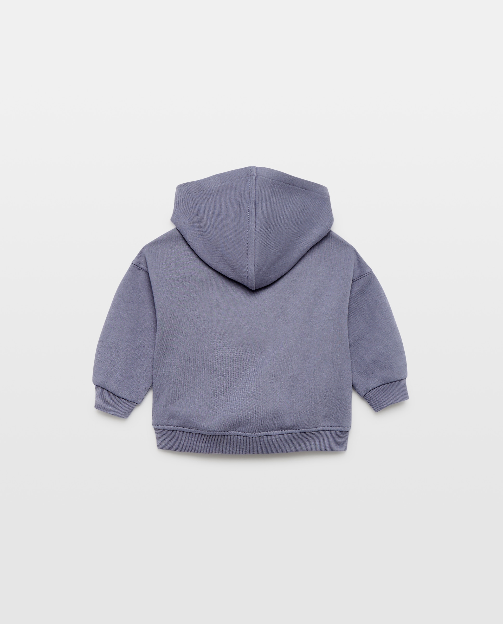 Sudadera de bebés abierta con capucha en color liso - Baby El Corte Inglés - 430 Azul oscuro 430 Azul oscuro-2