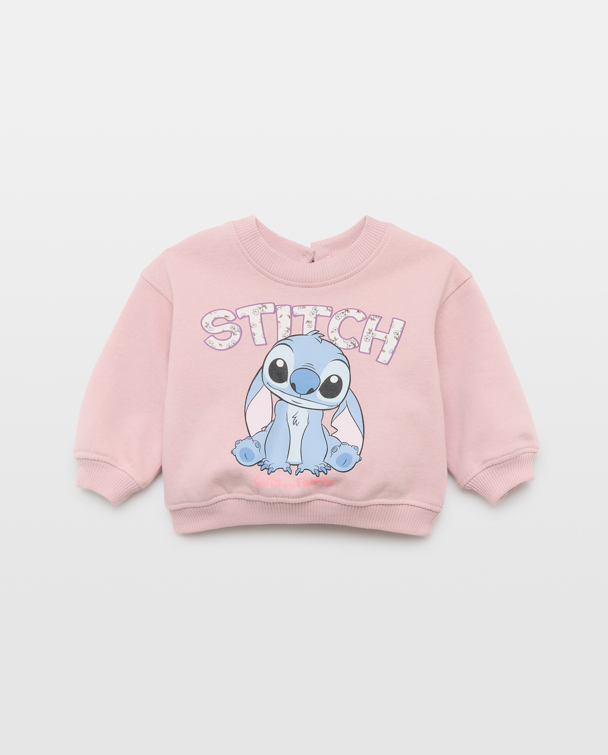 Sudadera cuello caja con fantasía STITCH de bebé - Baby El Corte Inglés - 200 Rosa 200 Rosa-1