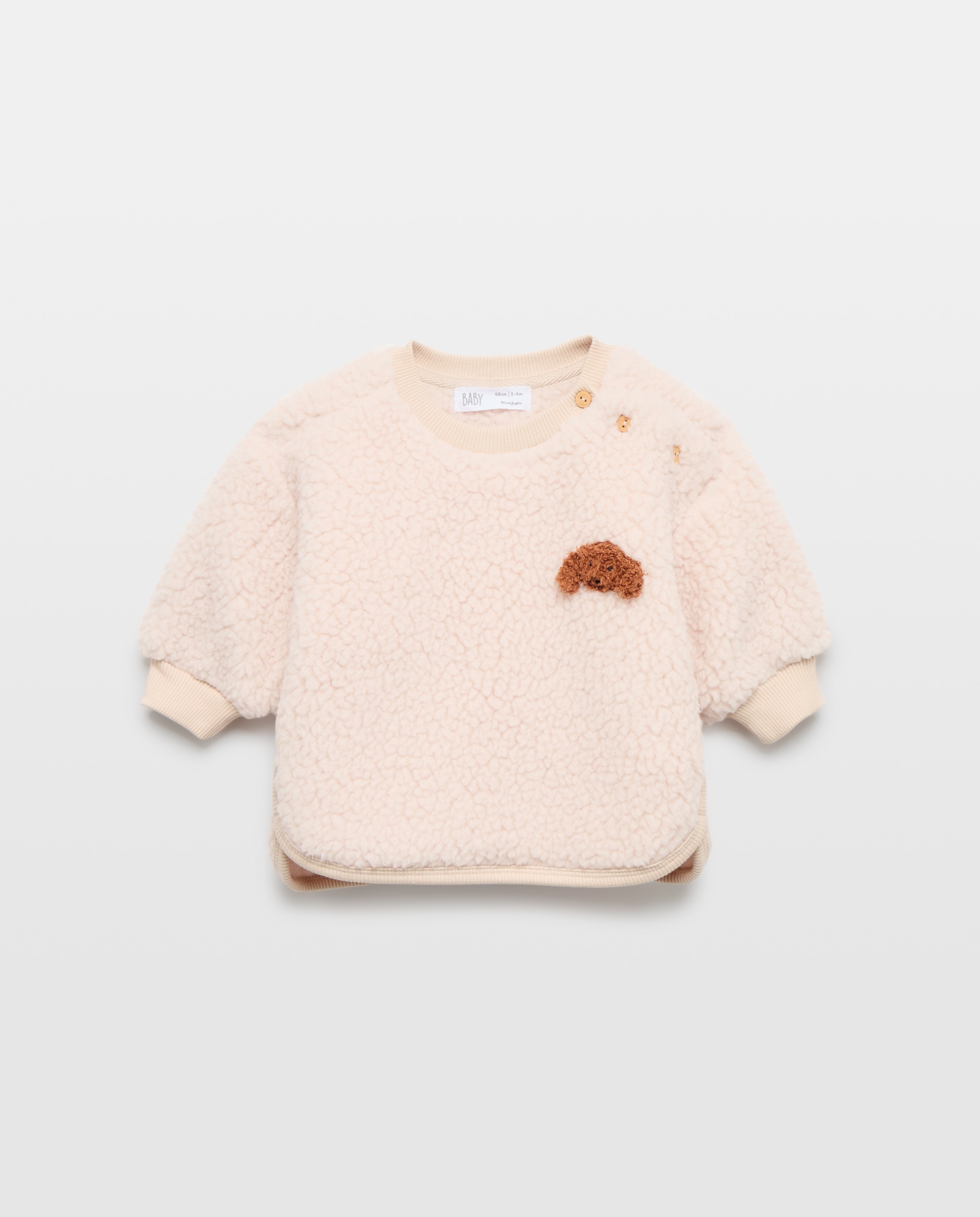 Sudadera con borreguito de bebé - Baby El Corte Inglés - 120 Crudo 120 Crudo-1