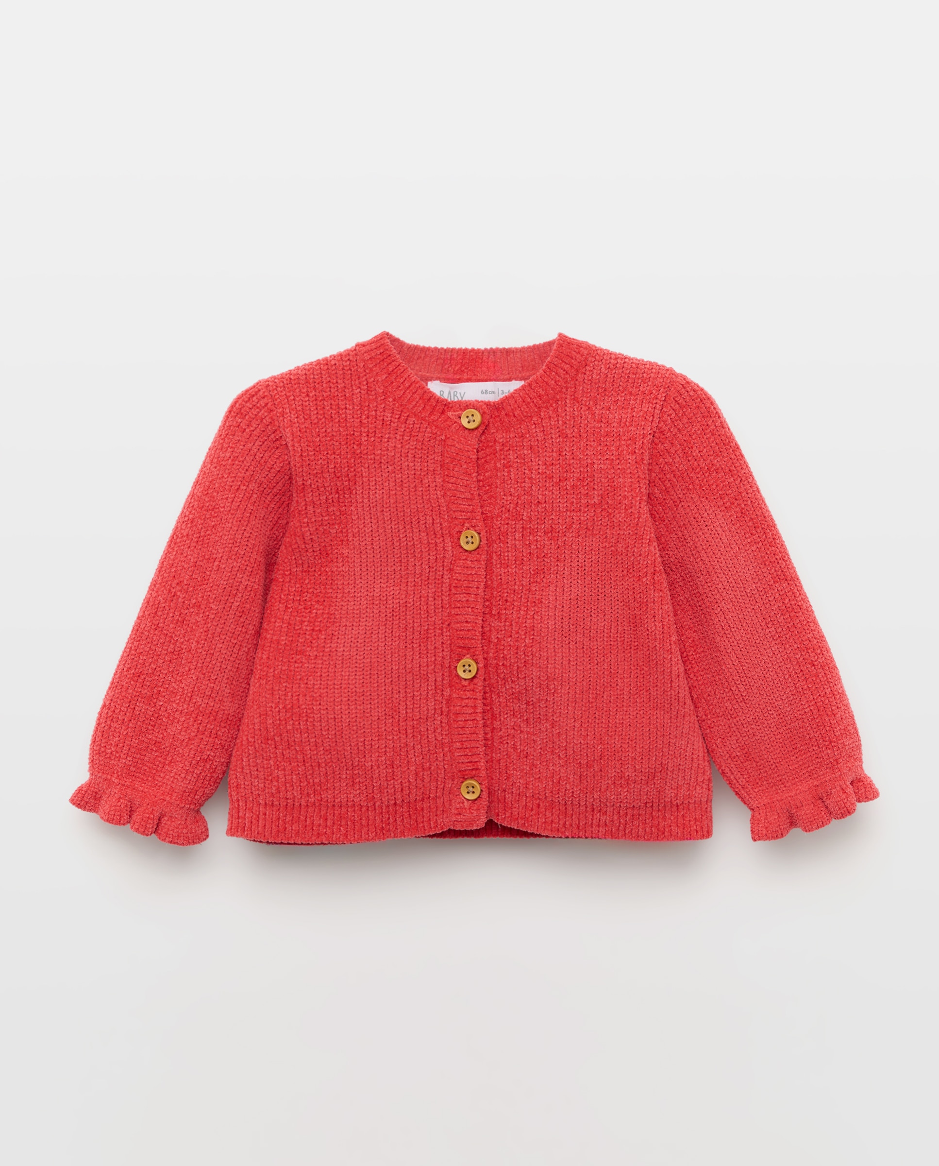 Chaqueta tricot lisa de bebé - Baby El Corte Inglés - 600 Rojo 600 Rojo-1