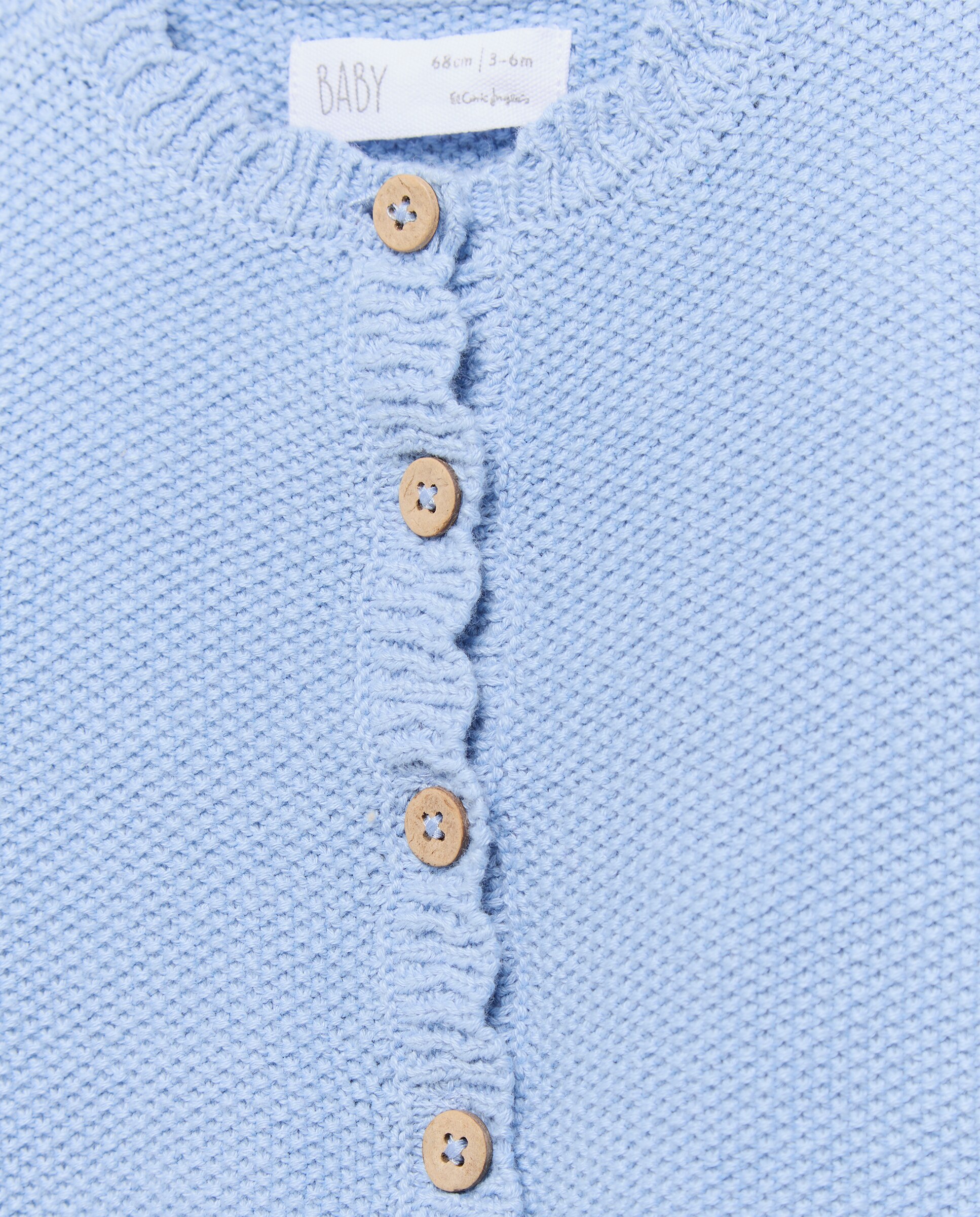 Chaqueta corta en trictot liso de bebé - Baby El Corte Inglés - 400 Azul 400 Azul-3