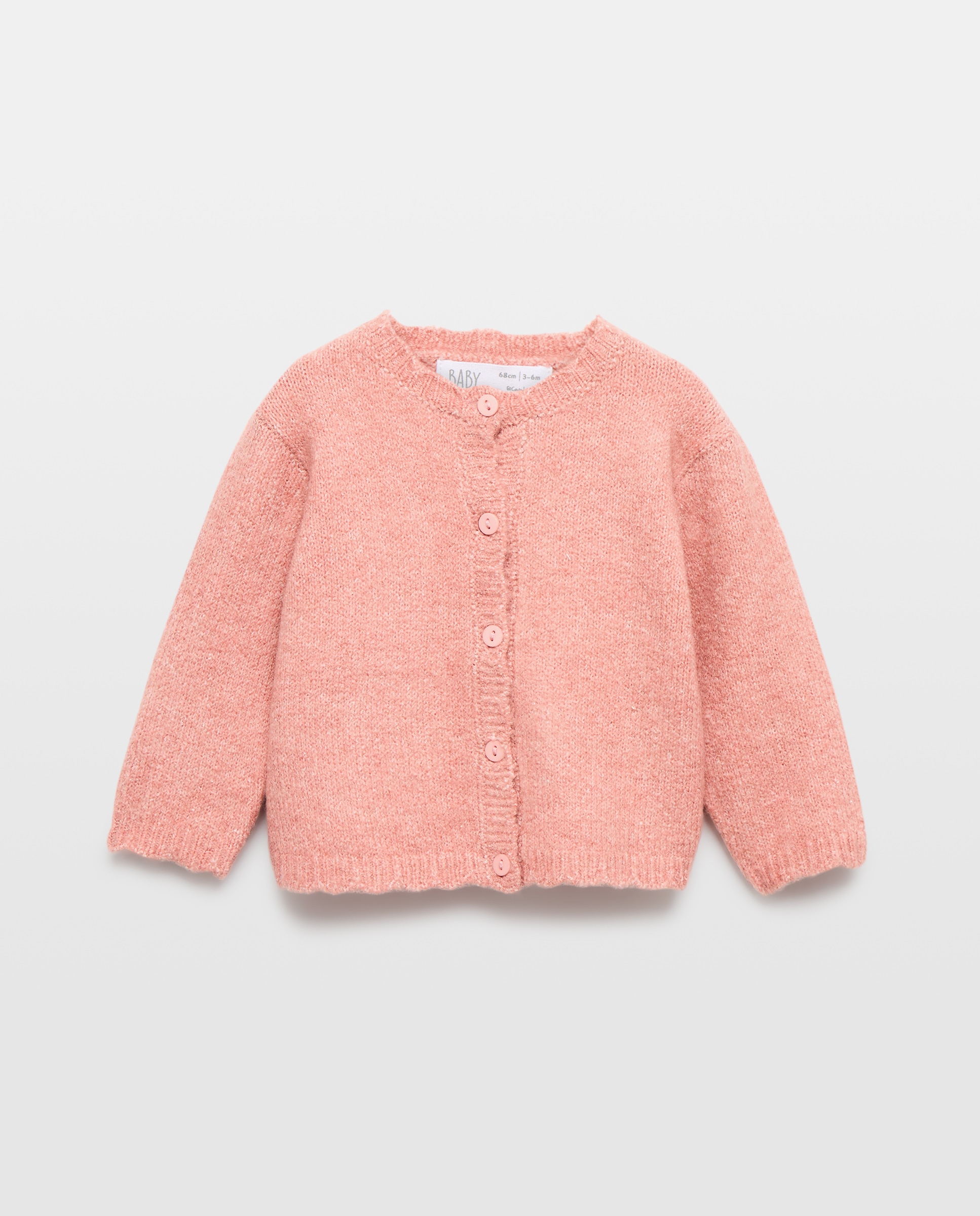 Imagem 0 de Casaco Liso Básico de Tricot de Bebé
