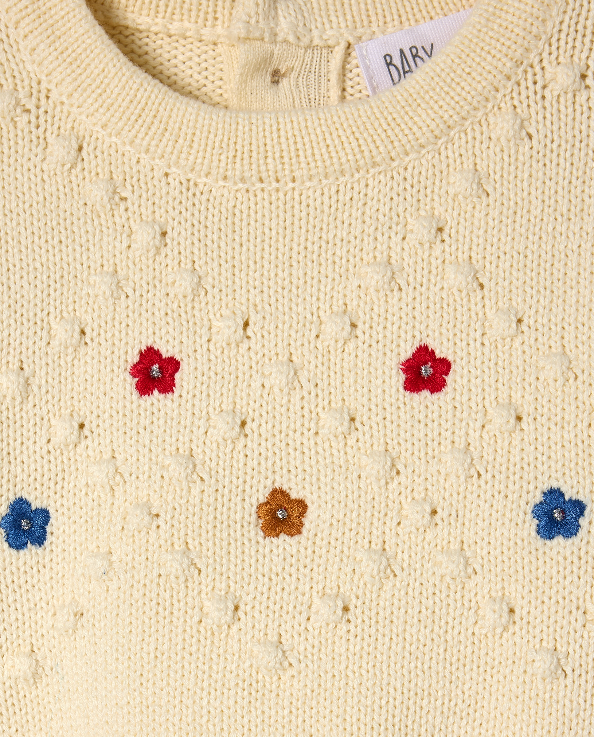 Camisola de Malha de Bebé com Decote Redondo 120 Cru-3