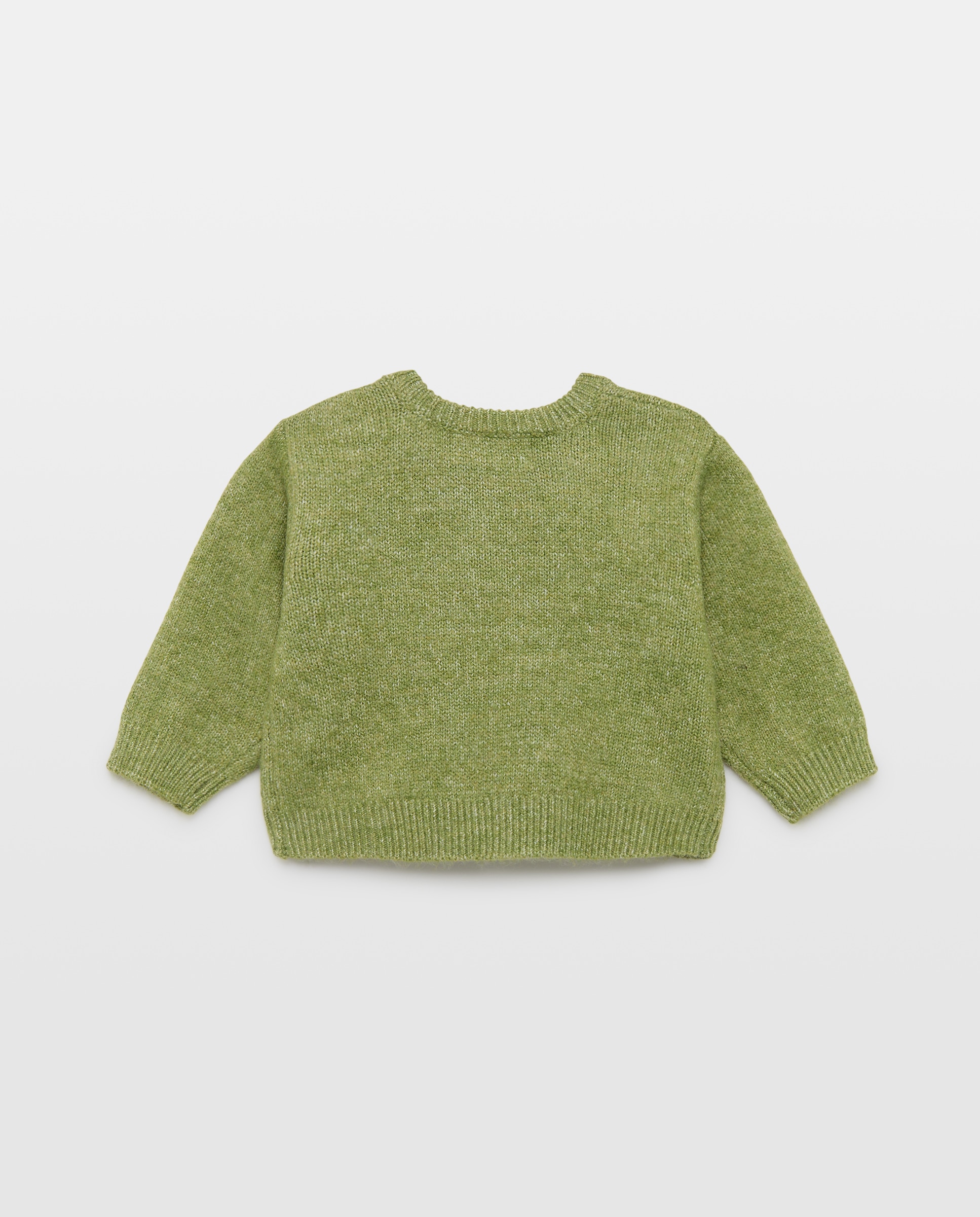 Jersey cuello caja pelito animalito de bebé - Baby El Corte Inglés - Verde Verde-2