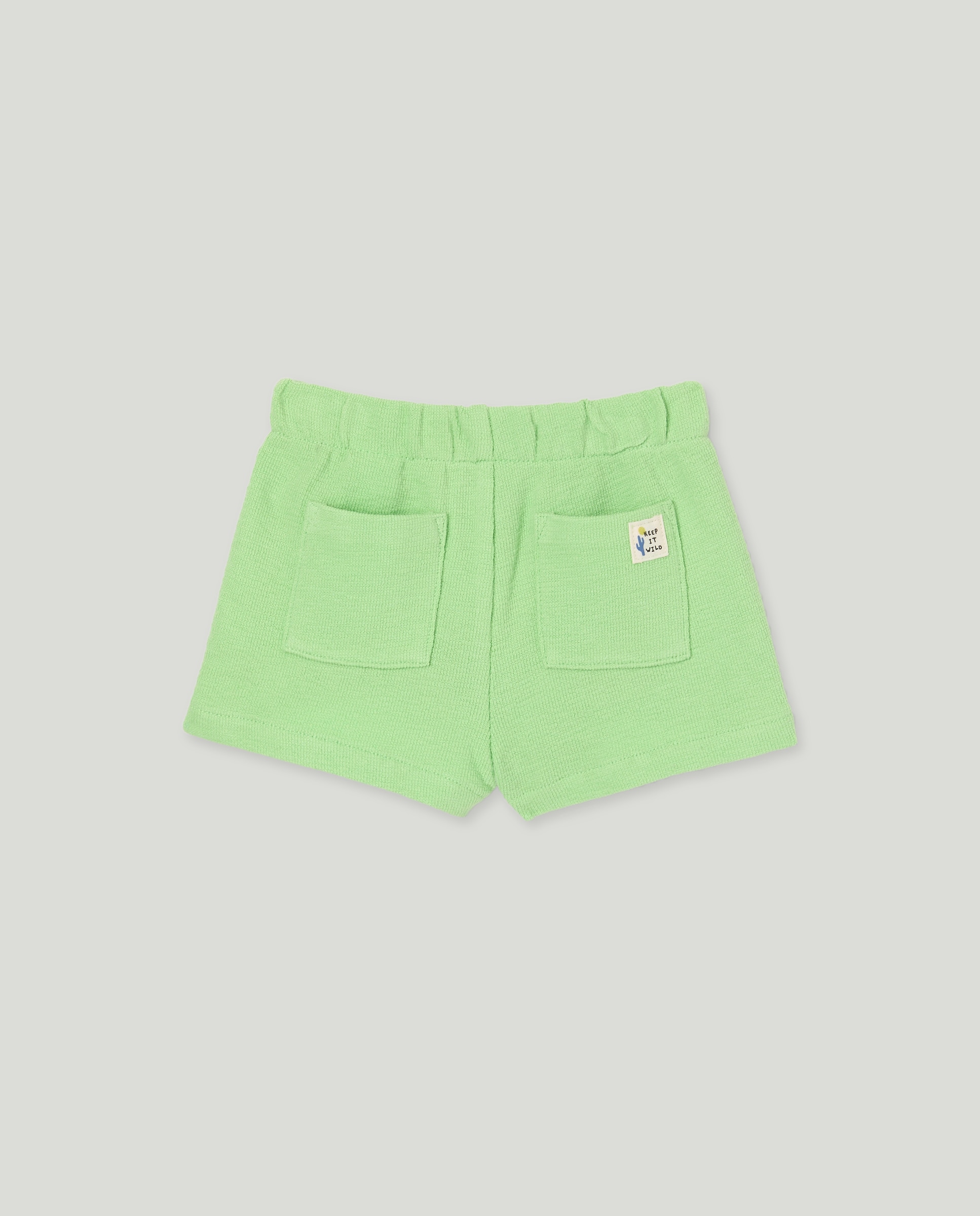 Bermudas Lisas de Tecido Turco de Bebé 510 Verde Claro-2