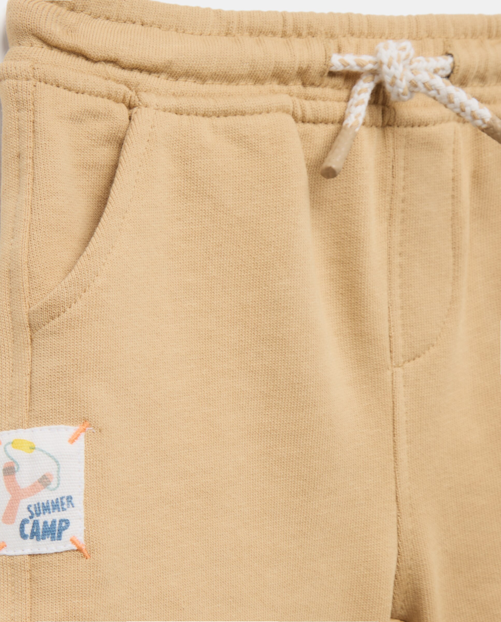 Bermudas Cargo de Felpa de Bebé Baby El Corte Inglés 730 Camel-3