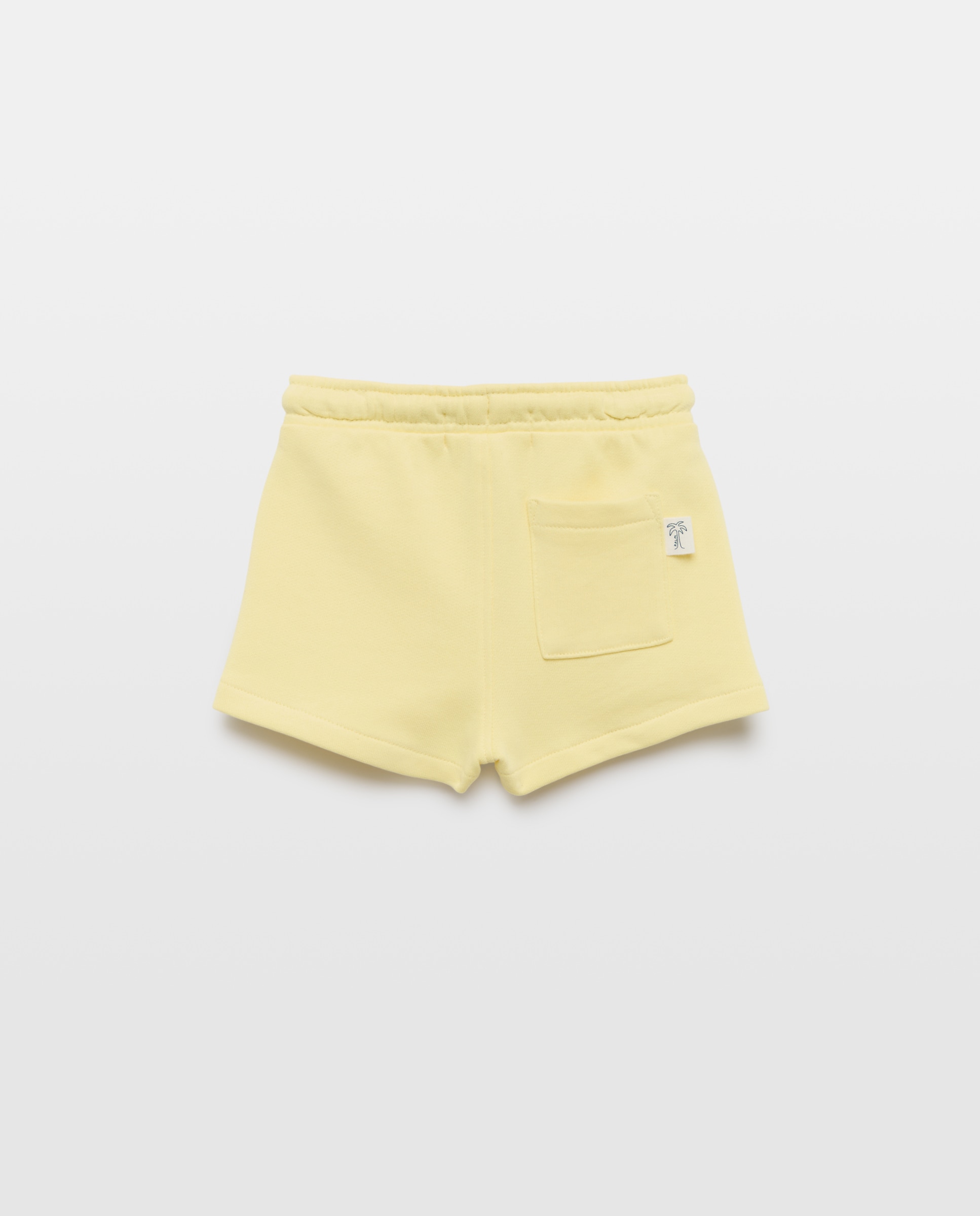 Bermudas de Felpa de Bebé com Bolsos 300 Amarelo-2