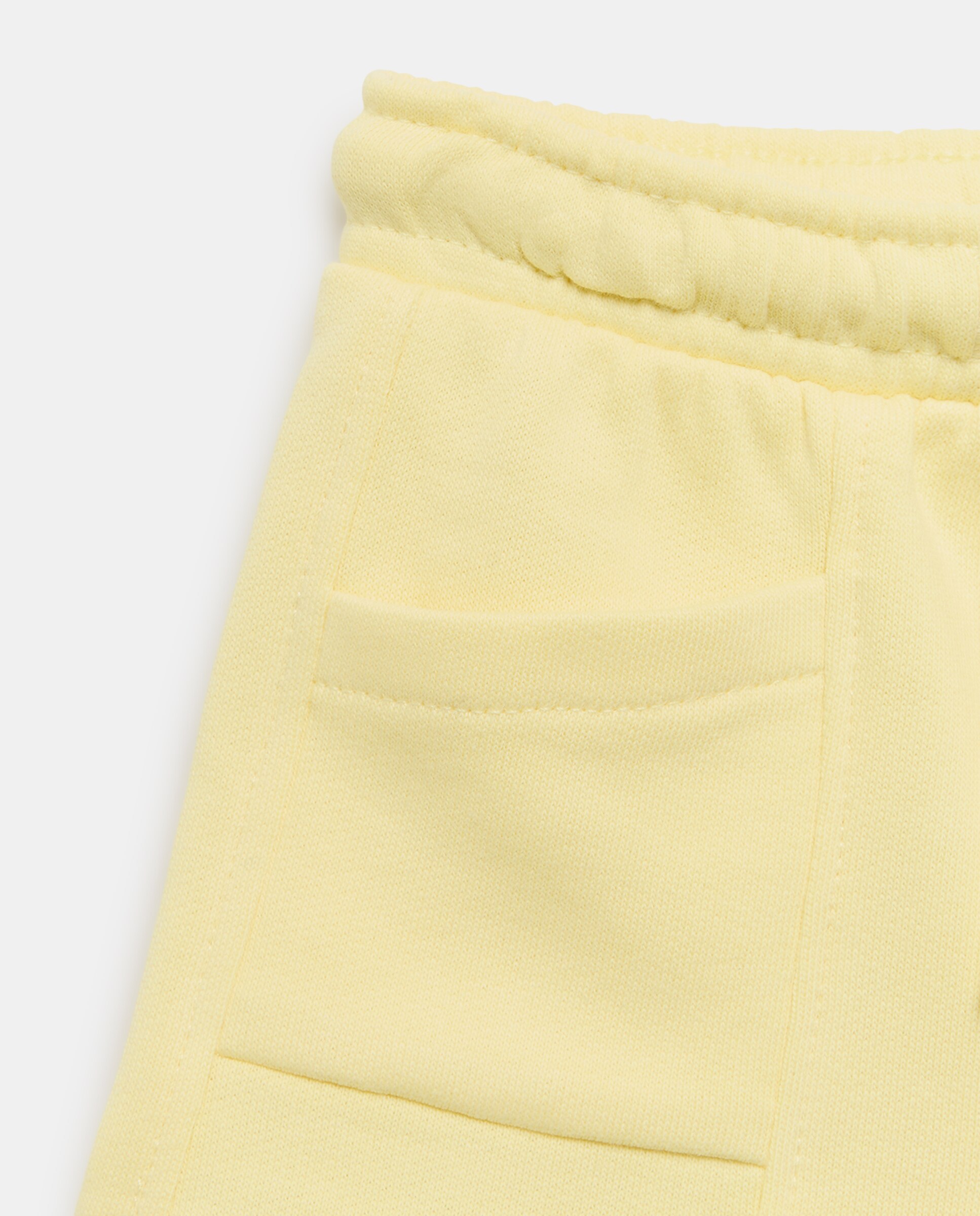 Bermudas de Felpa de Bebé com Bolsos 300 Amarelo-3