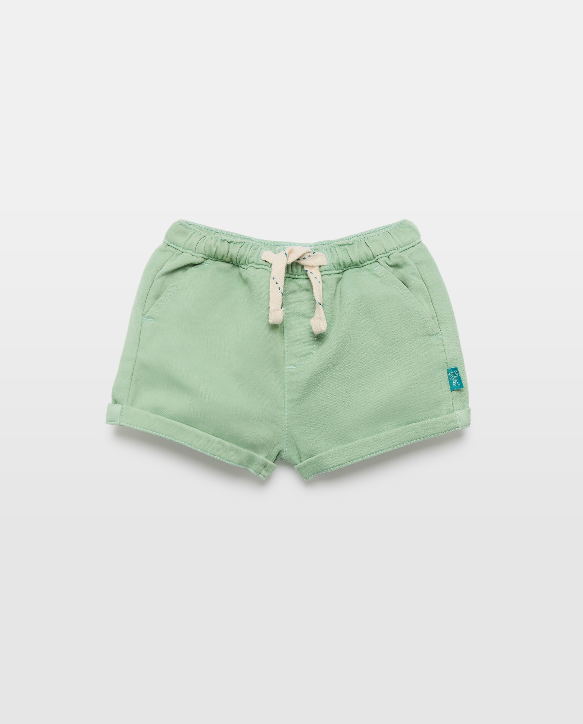 Bermuda de felpa plana de bebé - Baby El Corte Inglés - Verde Verde-1
