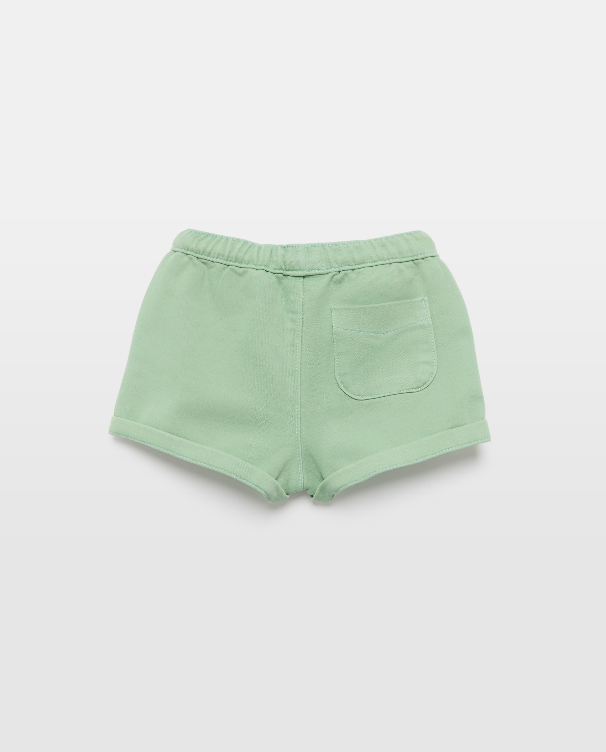 Bermuda de felpa plana de bebé - Baby El Corte Inglés - Verde Verde-2