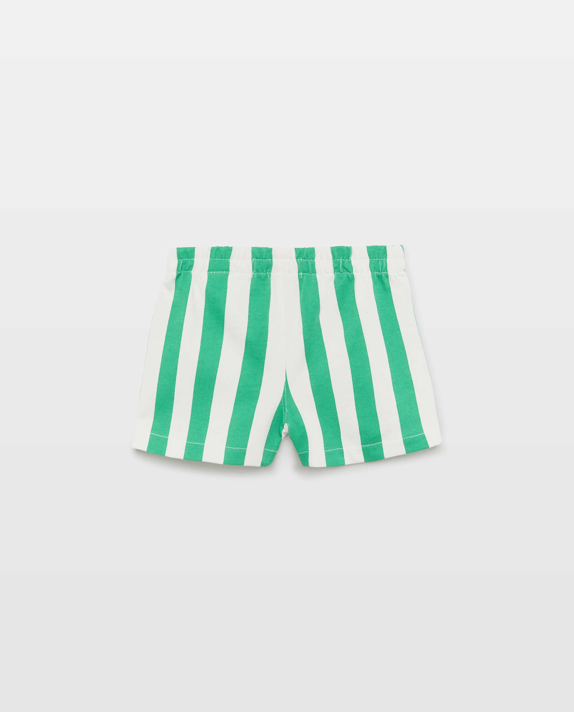 Bermudas de Bebé às Riscas Baby El Corte Inglés Verde-2