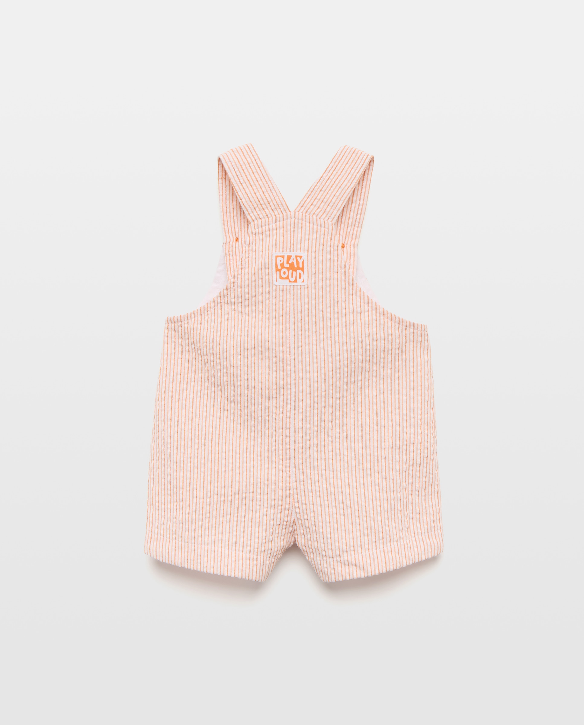 Jardineiras Tipo Calções de Seersucker de Bebé Baby El Corte Inglés 660 Laranja-2