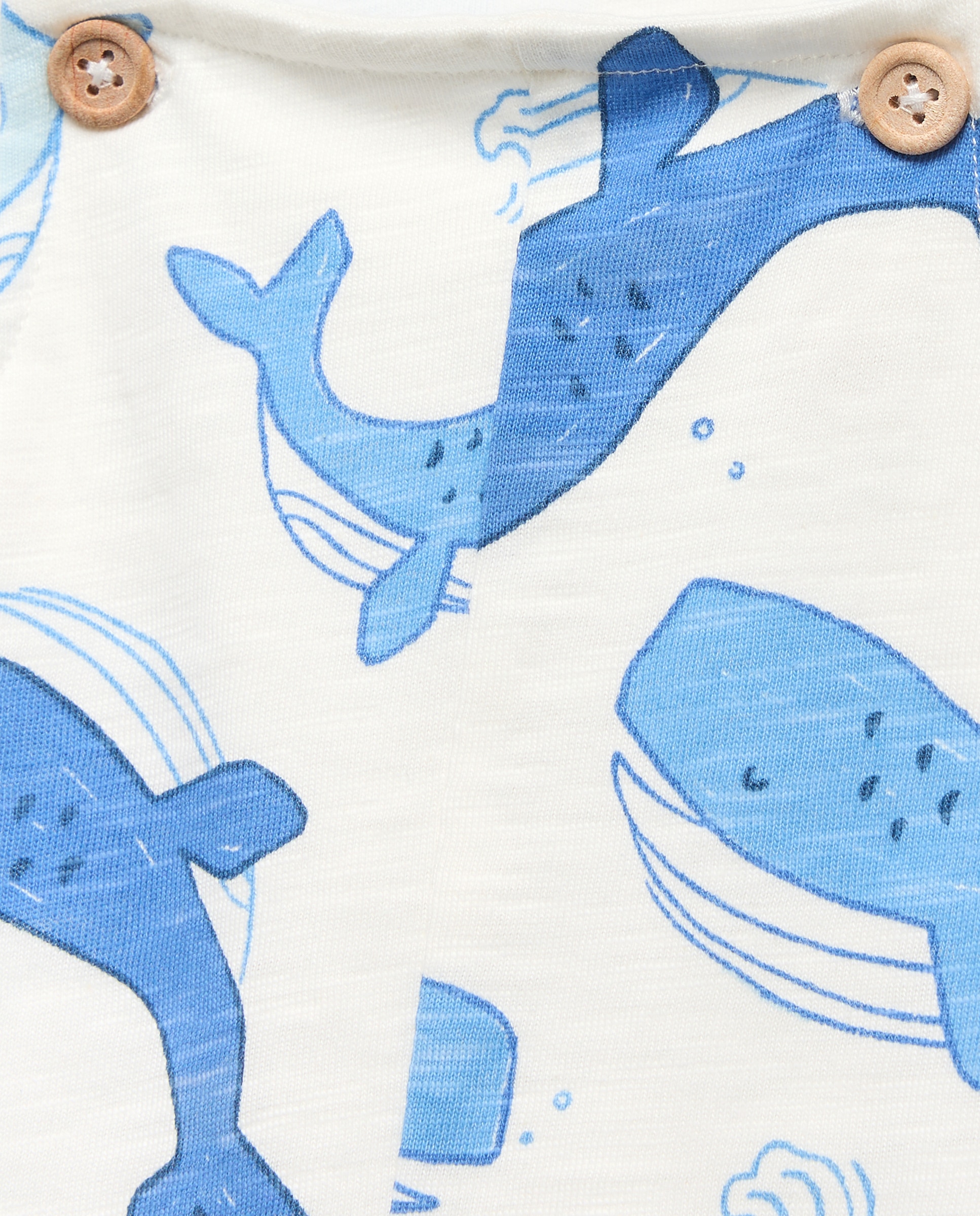 Jardineiras de Bebé com Estampado Baby El Corte Inglés Azul-3