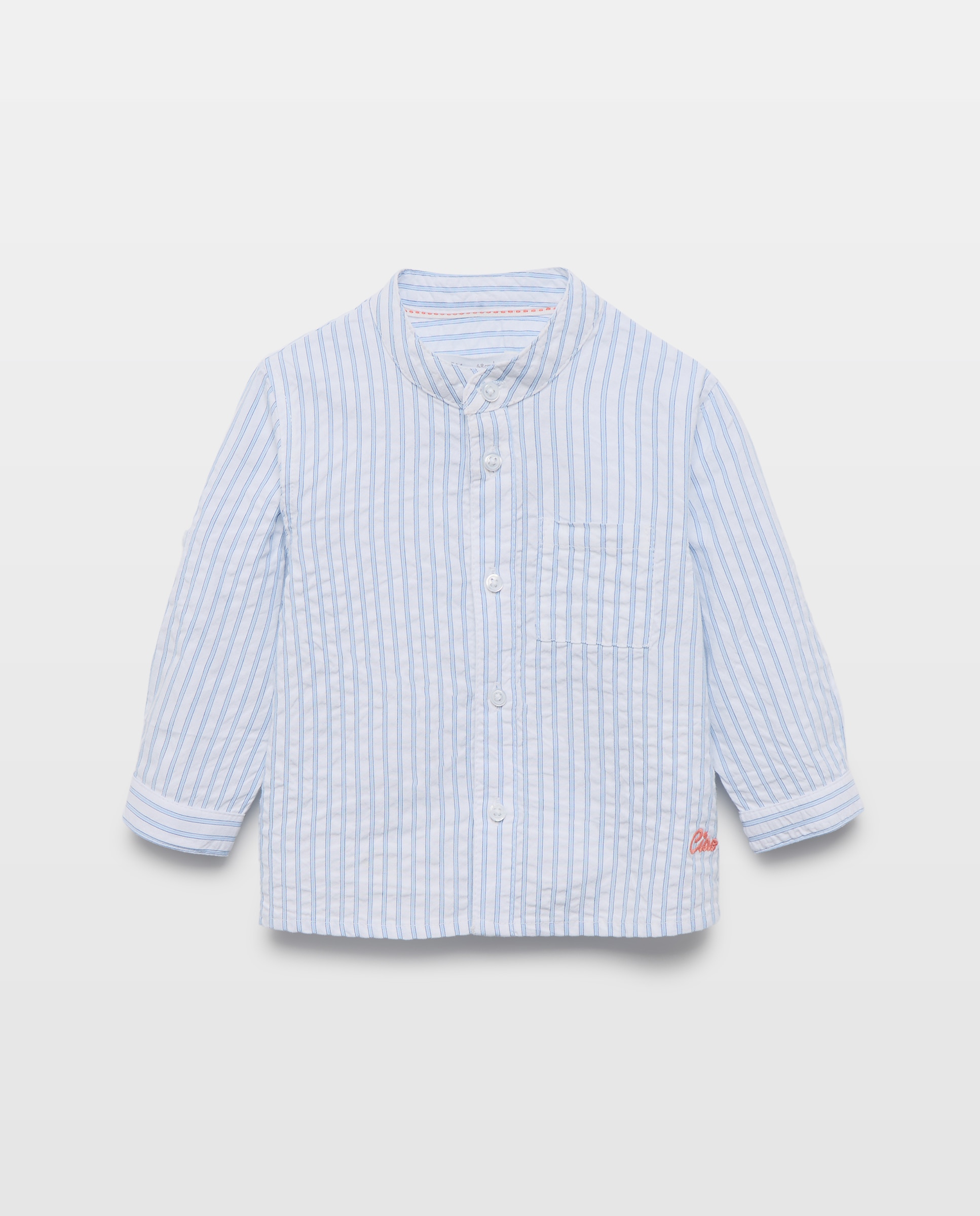 Imagem 0 de Camisa de Seersucker de Bebé com Manga Comprida