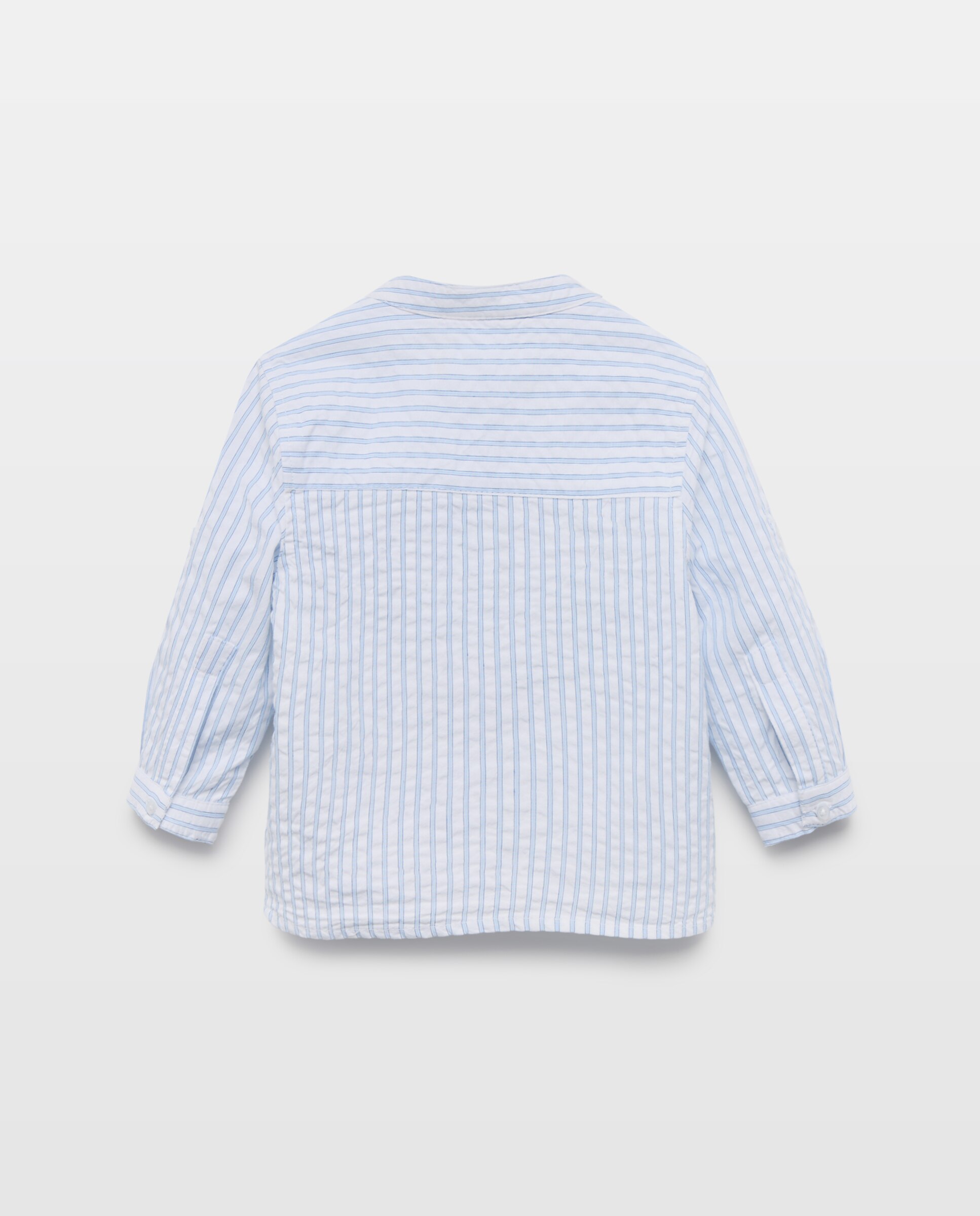 Camisa de Seersucker de Bebé com Manga Comprida Baby El Corte Inglés 400 Azul-2