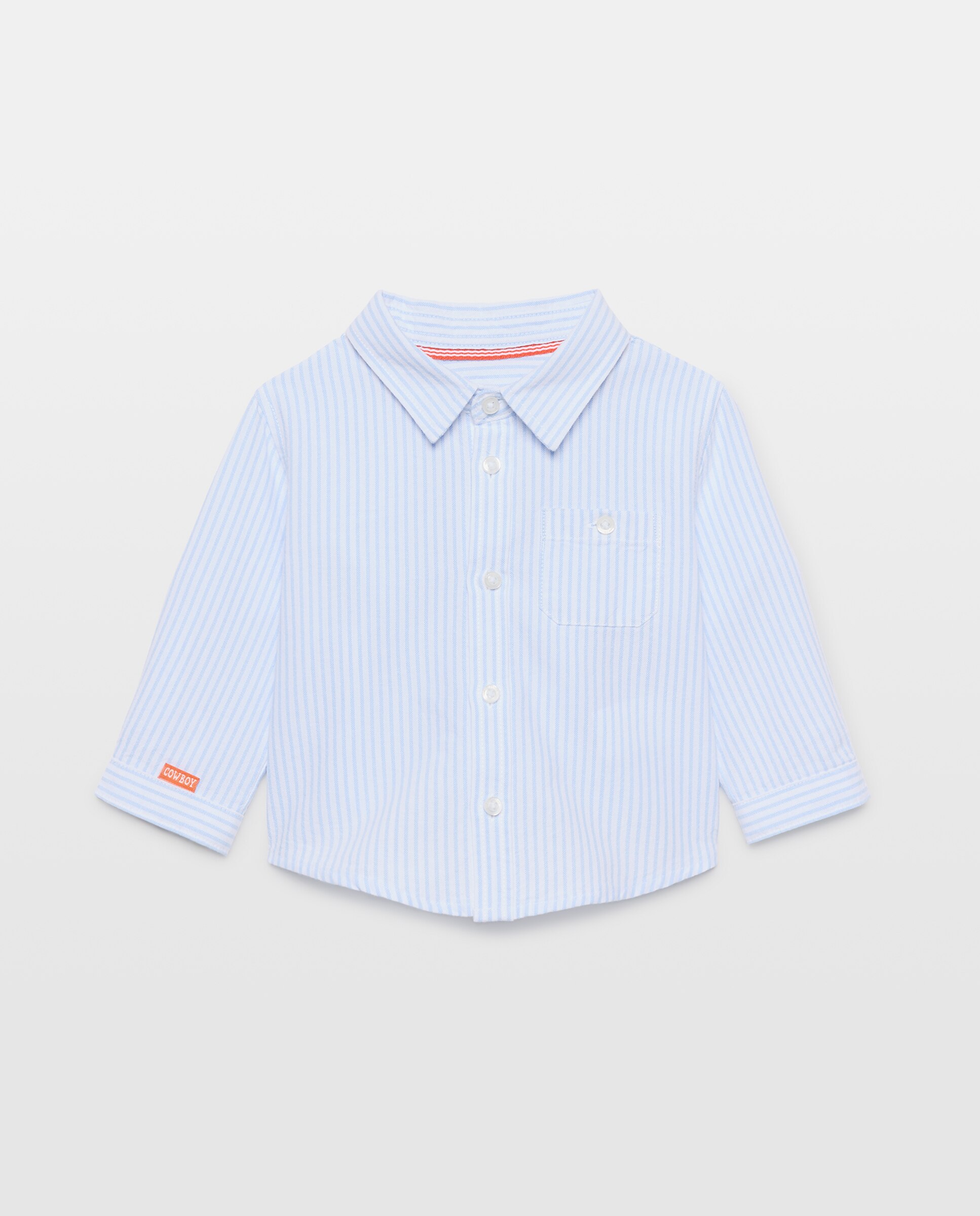 Imagem 0 de Camisa Oxford de Bebé às Riscas com Manga Comprida