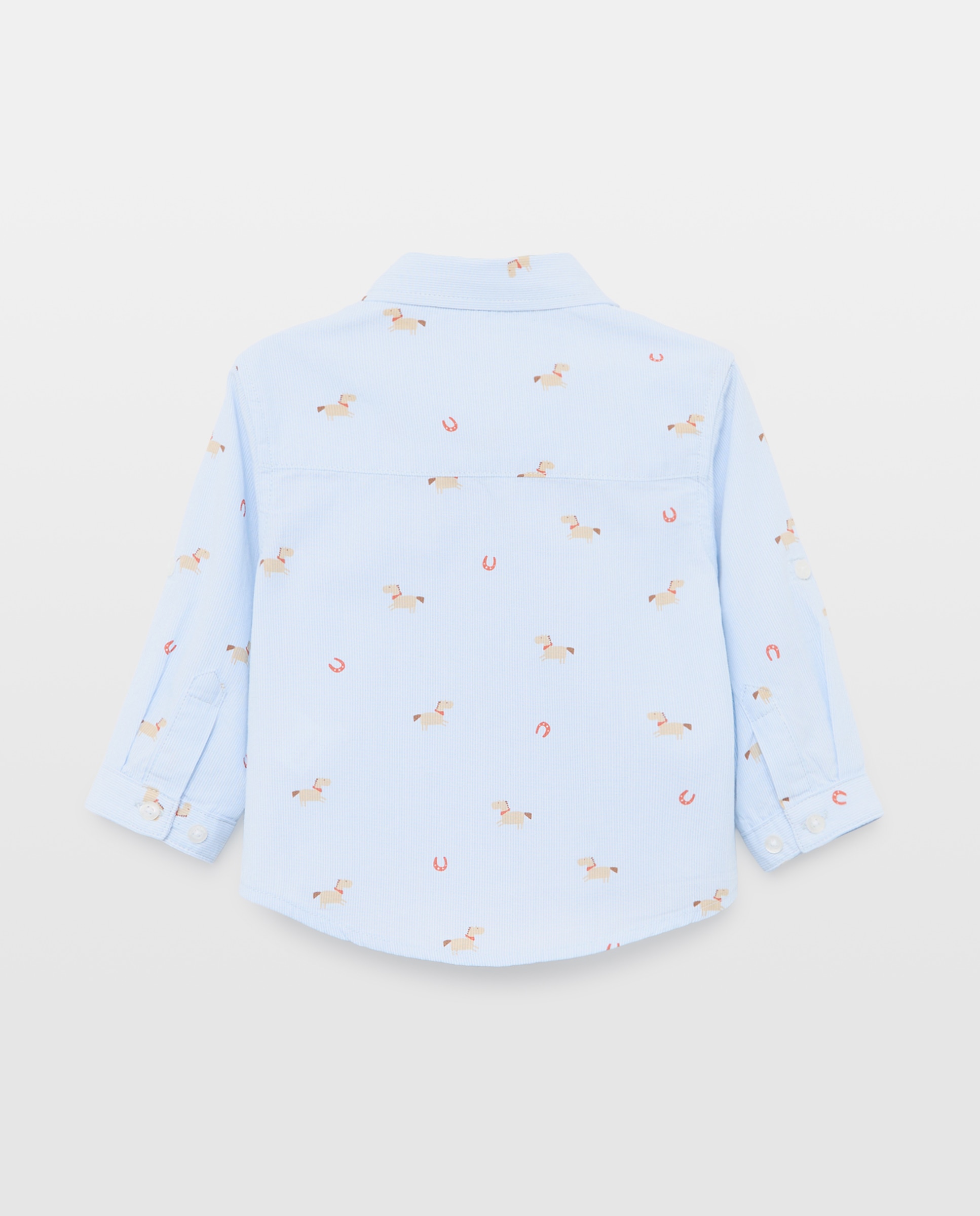 Camisa de Bebé em Popelina com Manga Comprida e Fantasia Baby El Corte Inglés Azul-2