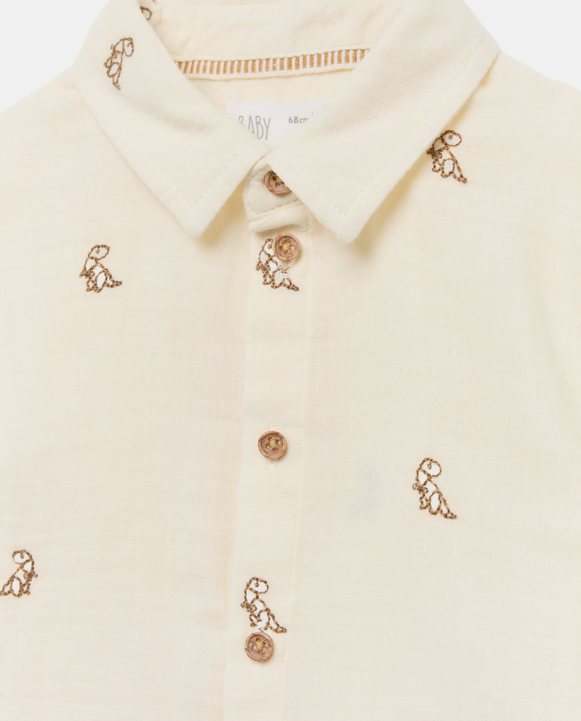 Imagen 3 de Camisa de bebé manga larga all over print doble gasa - Baby El Corte Inglés - 150 Vainilla 150 Vainilla
