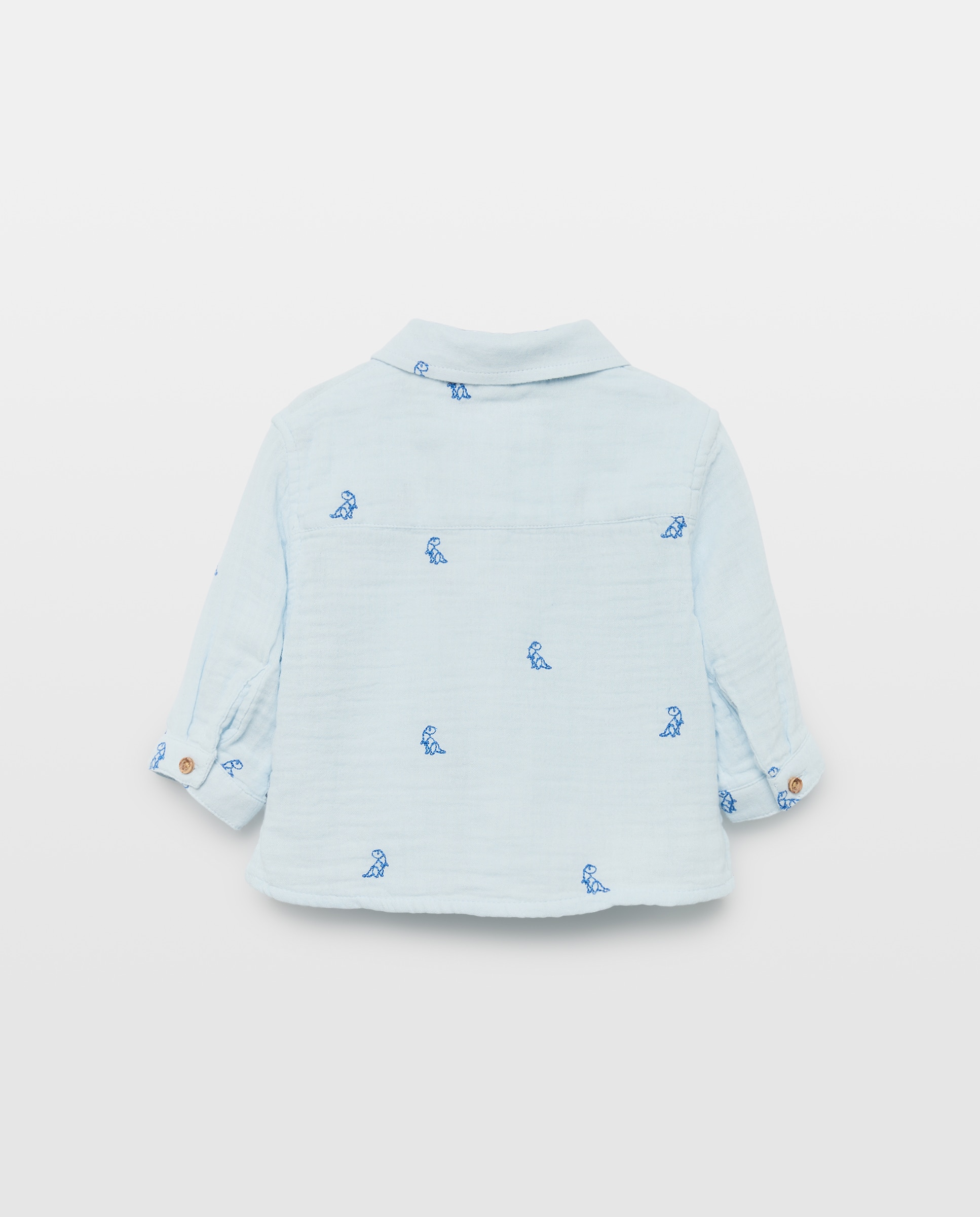 Imagen 2 de Camisa de bebé manga larga all over print doble gasa - Baby El Corte Inglés - 510 Verde claro 510 Verde claro