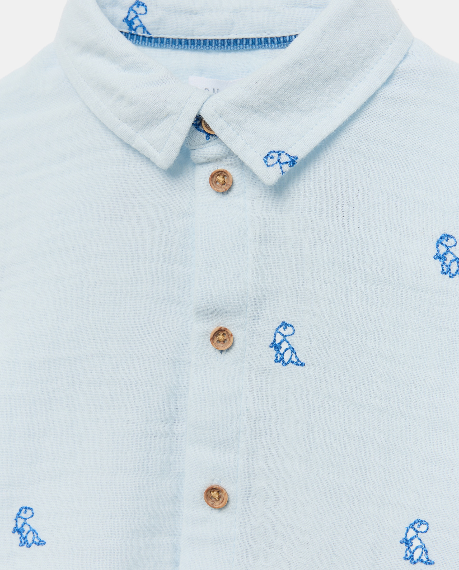 Imagen 3 de Camisa de bebé manga larga all over print doble gasa - Baby El Corte Inglés - 510 Verde claro 510 Verde claro