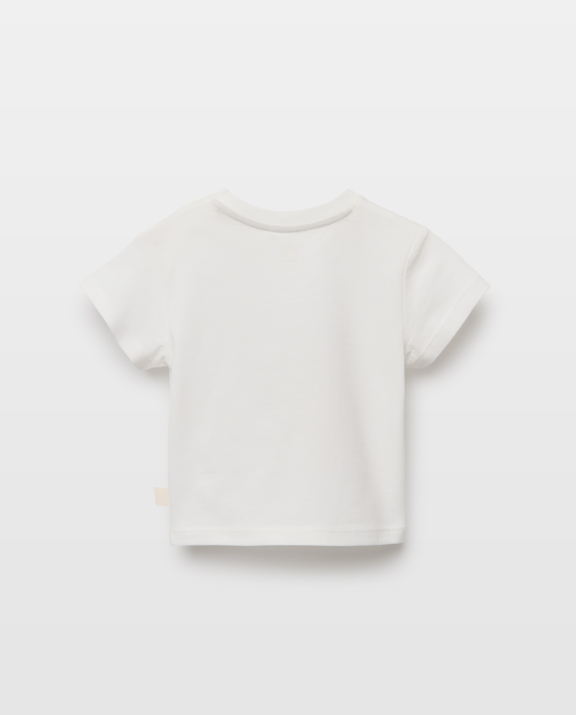 T-shirt de Manga Curta de Bebé com Estampado de Fantasia Branco-2