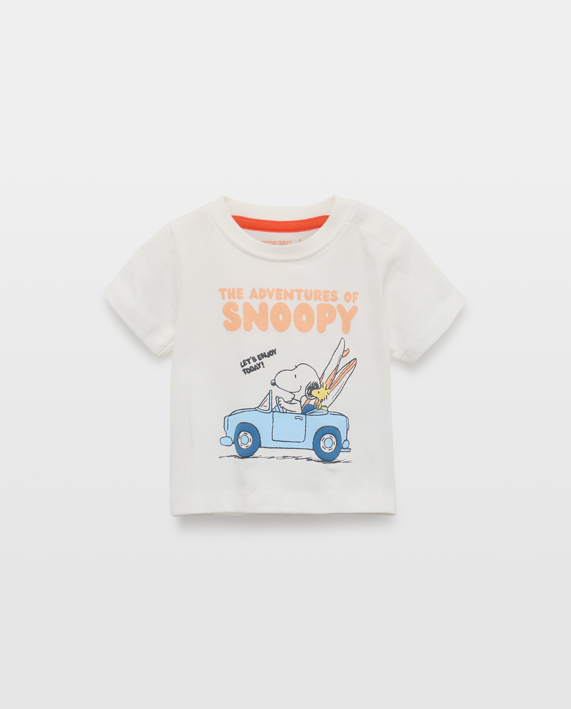 Imagem 0 de T-shirt de Bebé com Manga Curta e Estampado Snoopy