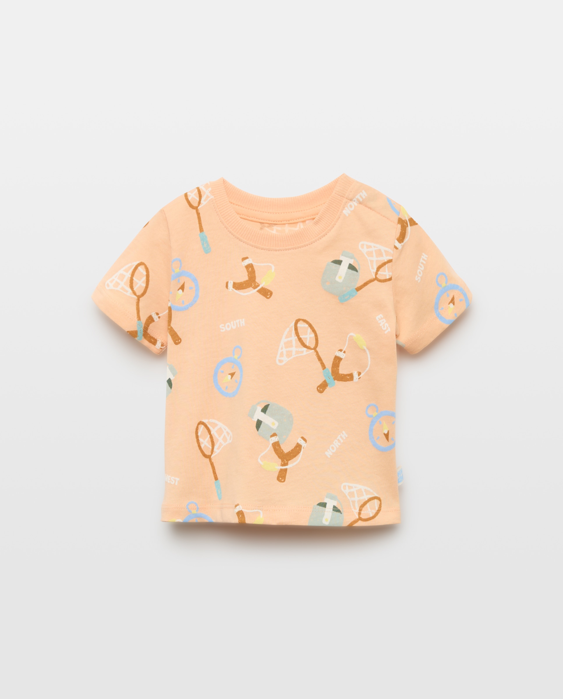 T-shirt de Bebé com Manga Curta e Fantasia Baby El Corte Inglés 660 Laranja-1