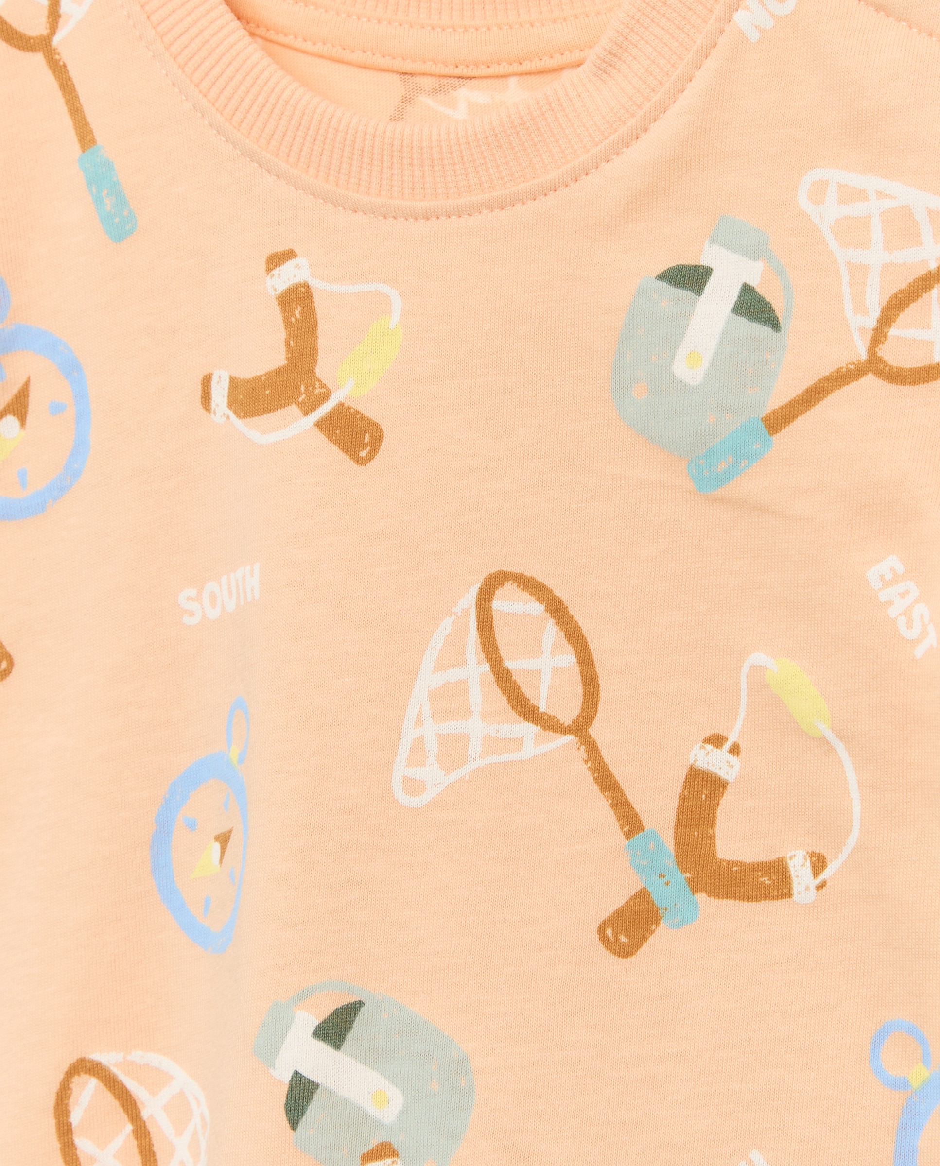 T-shirt de Bebé com Manga Curta e Fantasia Baby El Corte Inglés 660 Laranja-3