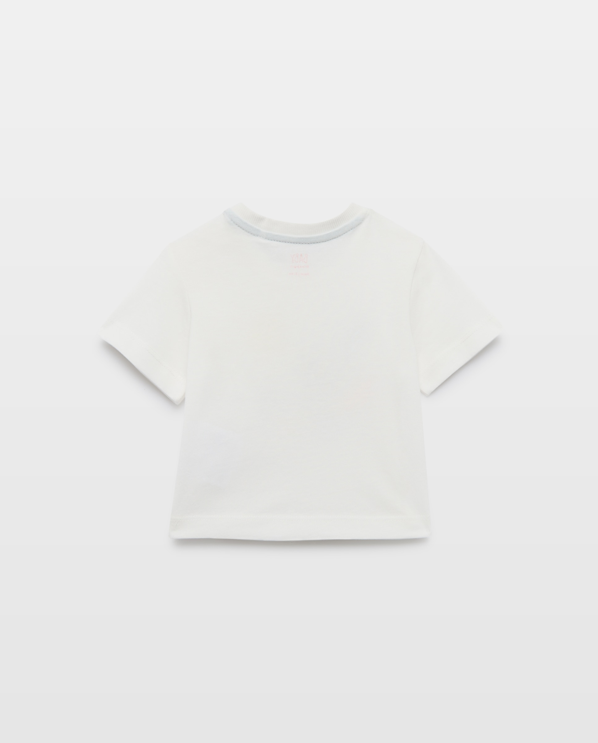 T-shirt de Bebé com Manga Curta e Fantasia 3D Branco-marfim-2
