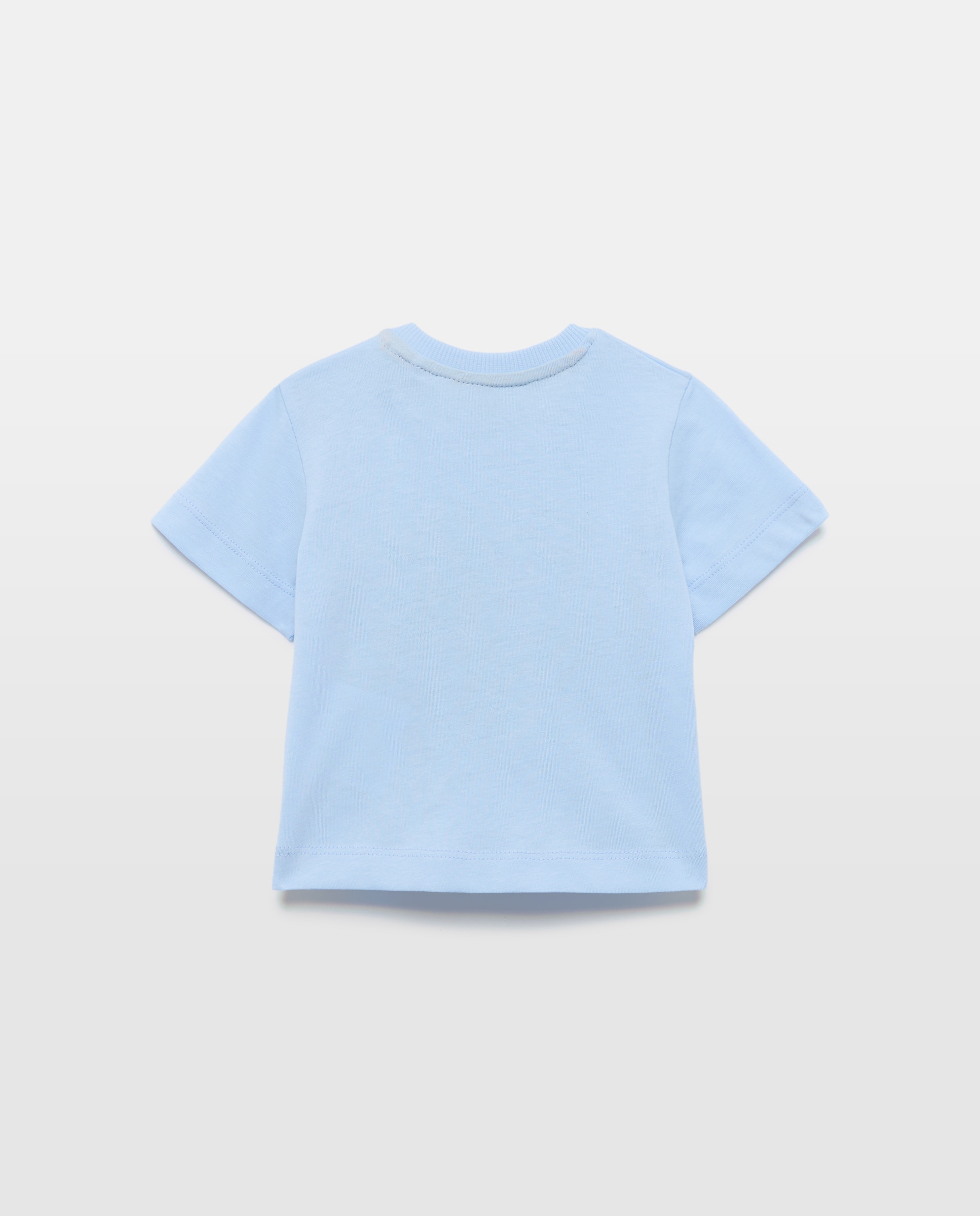 T-shirt de Bebé com Manga Curta e Fantasia 3D 410 Azul Claro-2