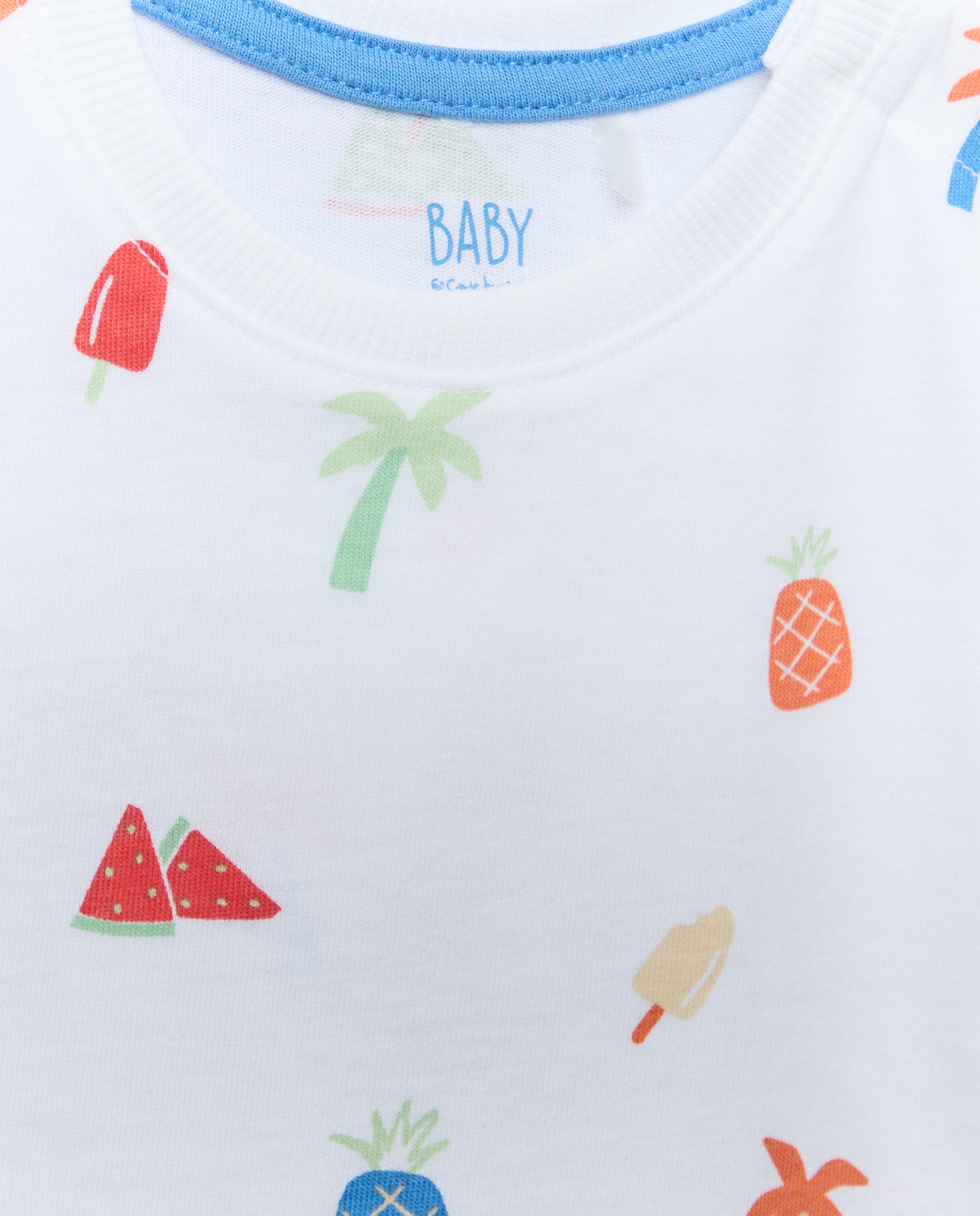 Pack de 2 Peças de Bebé com T-shirt de Manga Curta Multicolor-3