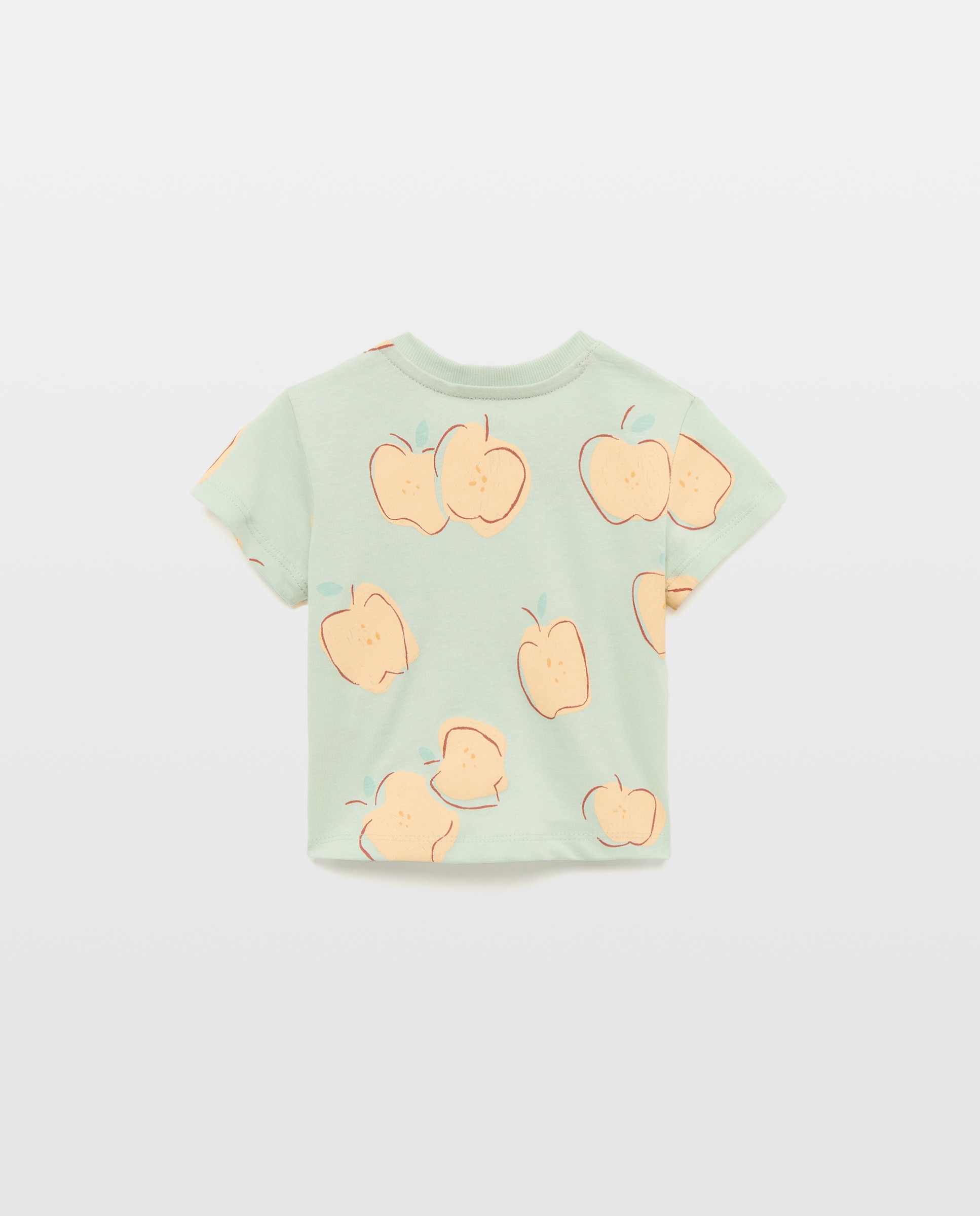 T-shirt Estampada de Bebé com Manga Curta Verde-2